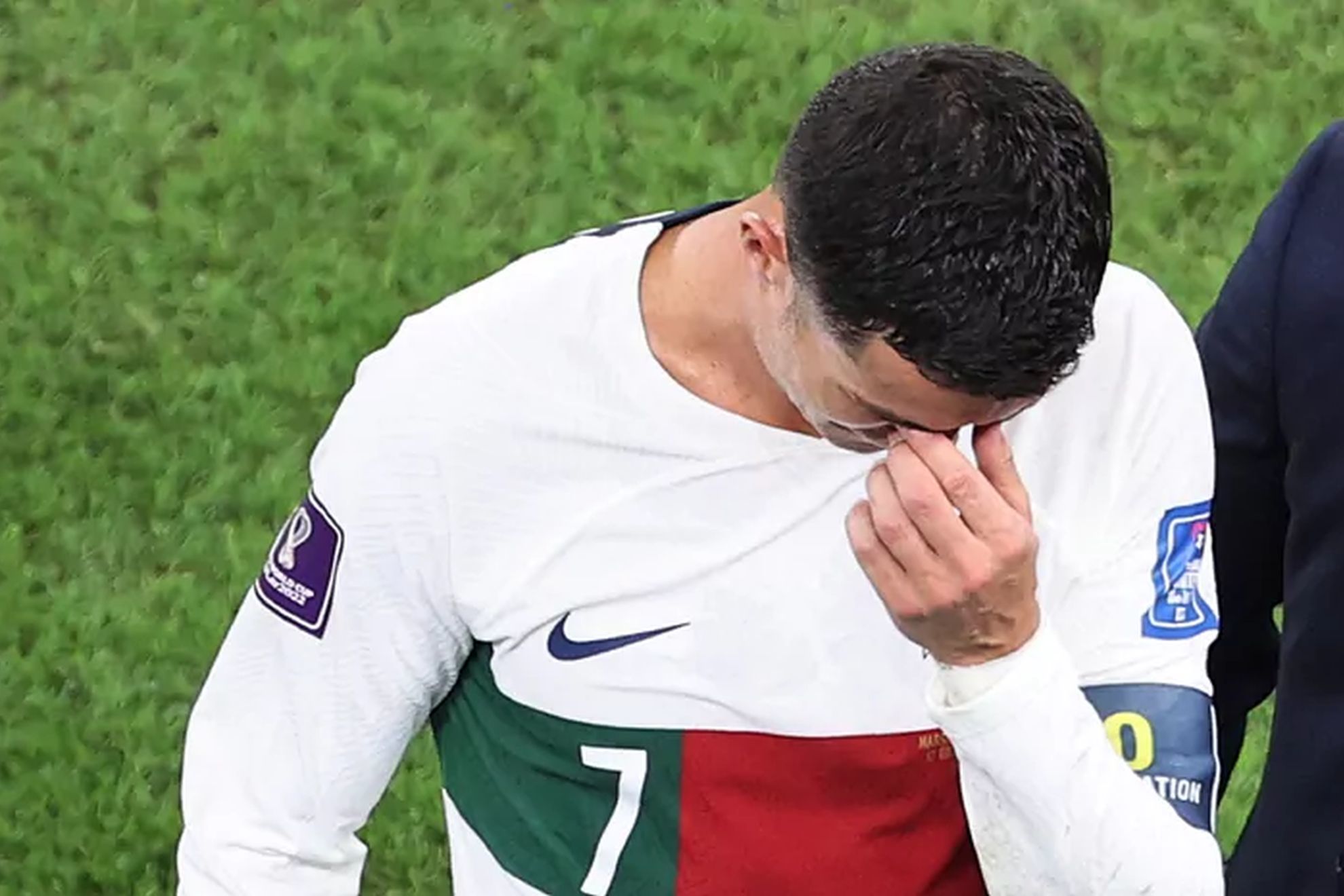 Cristiano Ronaldo's tears after Portugal's World Cup elimination