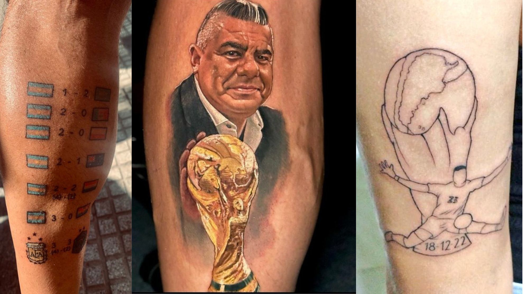 World Cup 2022: Argentina fans go crazy for World Cup tattoos, paying  tribute to the national team's victory | Marca