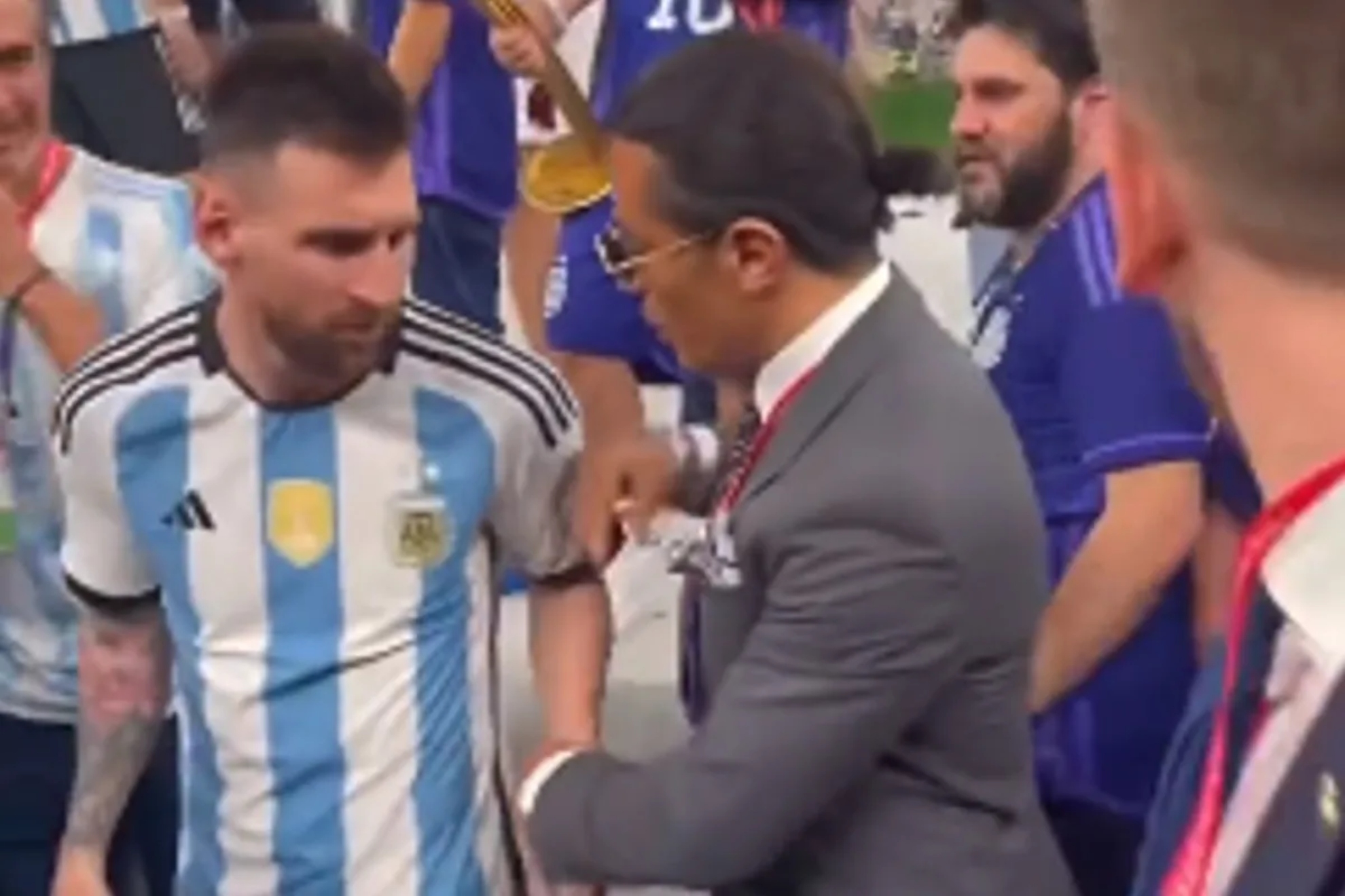 Salt Bae shares video of Messi embrace