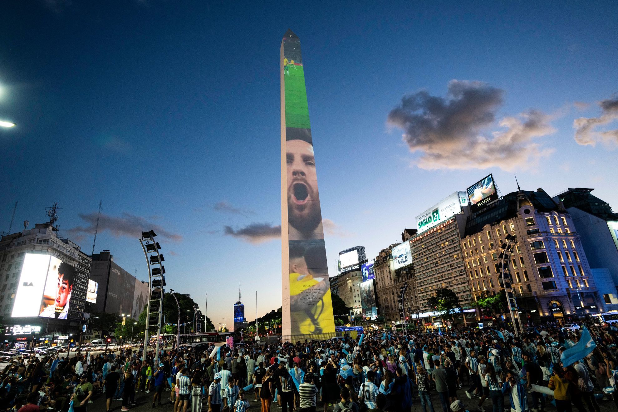Argentina fans are getting free beer from Budweiser to continue celebrations
