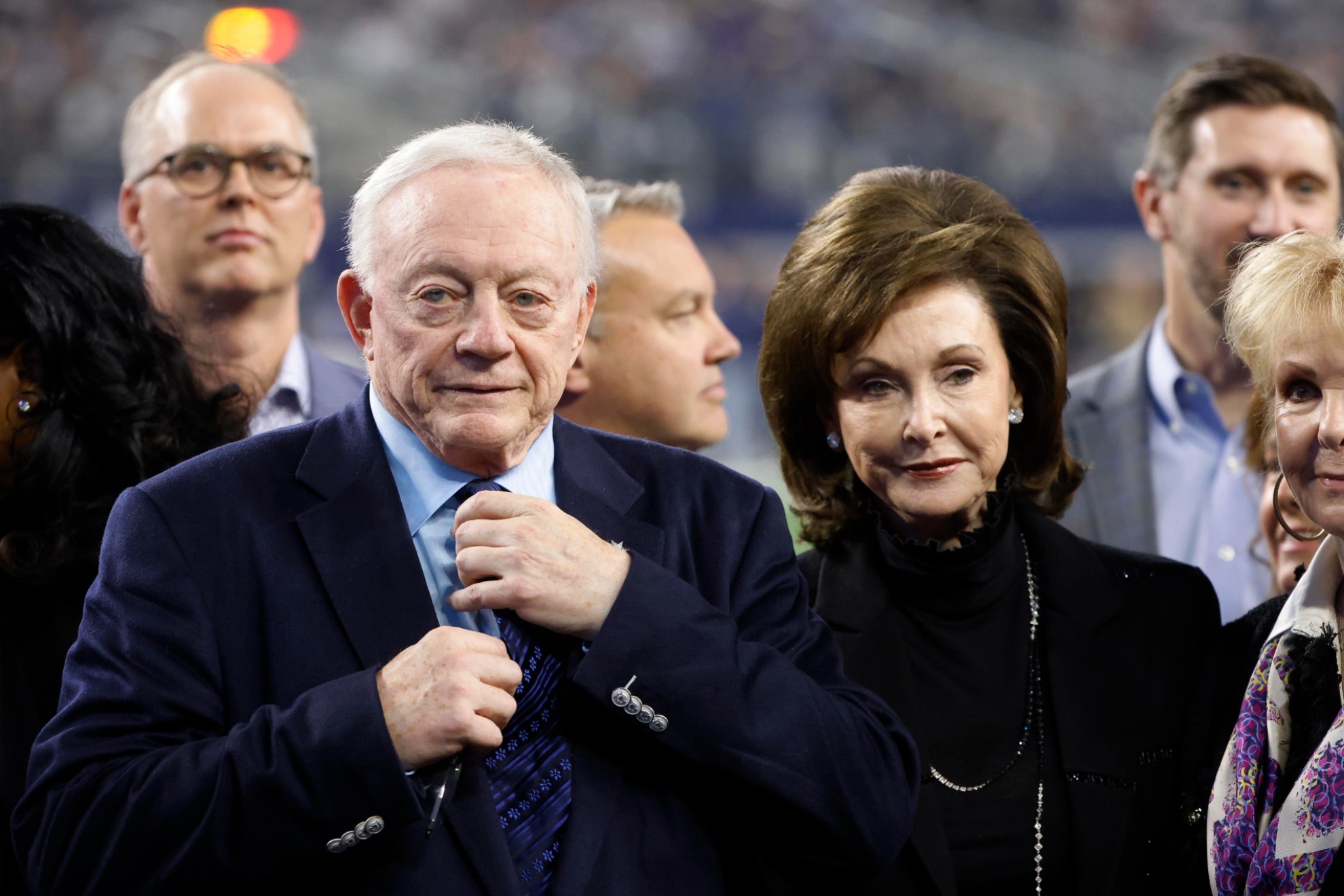 Dallas Cowboys owner Jerry Jones and his wife Gene Jones.
