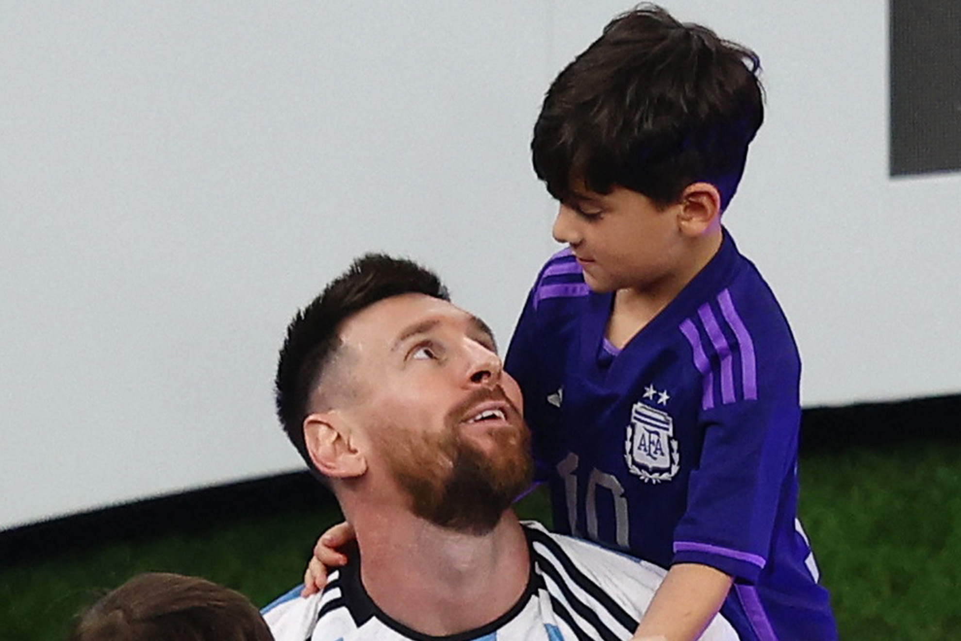 La jugada del hijo de Messi que se ha hecho viral. | Reuters