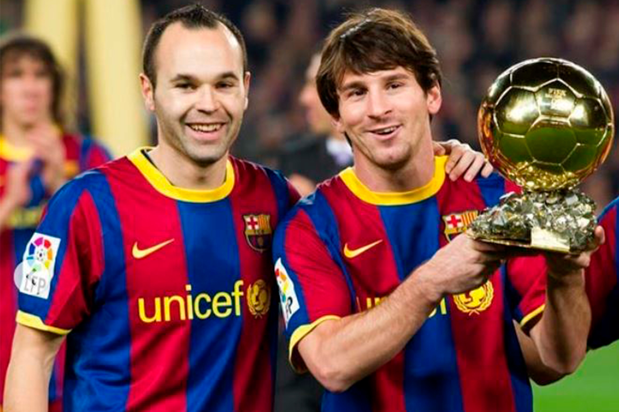 Ambos ganaron varios campeonatos en el Barcelona | @andresiniesta8
