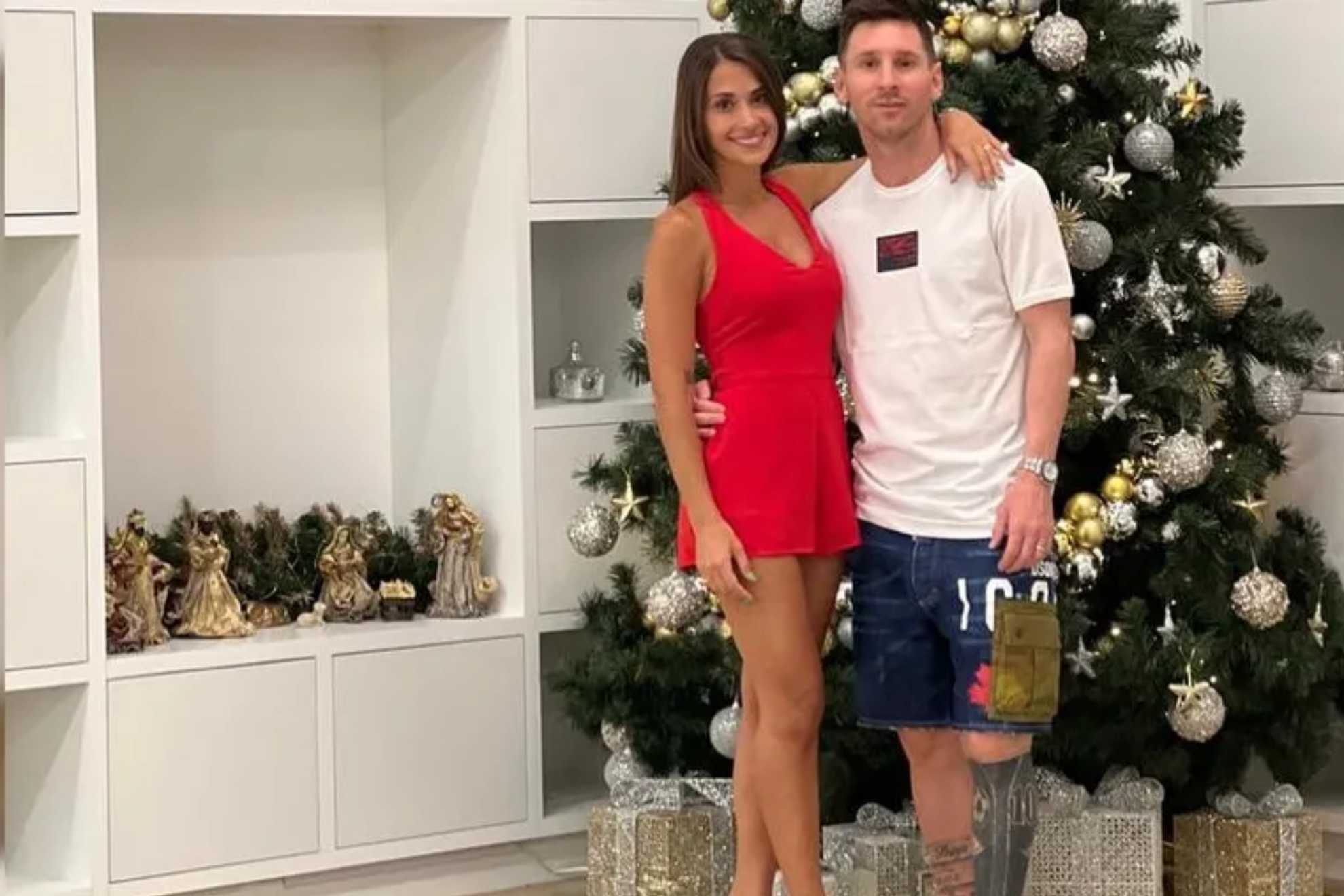 Lionel Messi showed off Antonela Roccuzzo's sensual dance for Christmas
