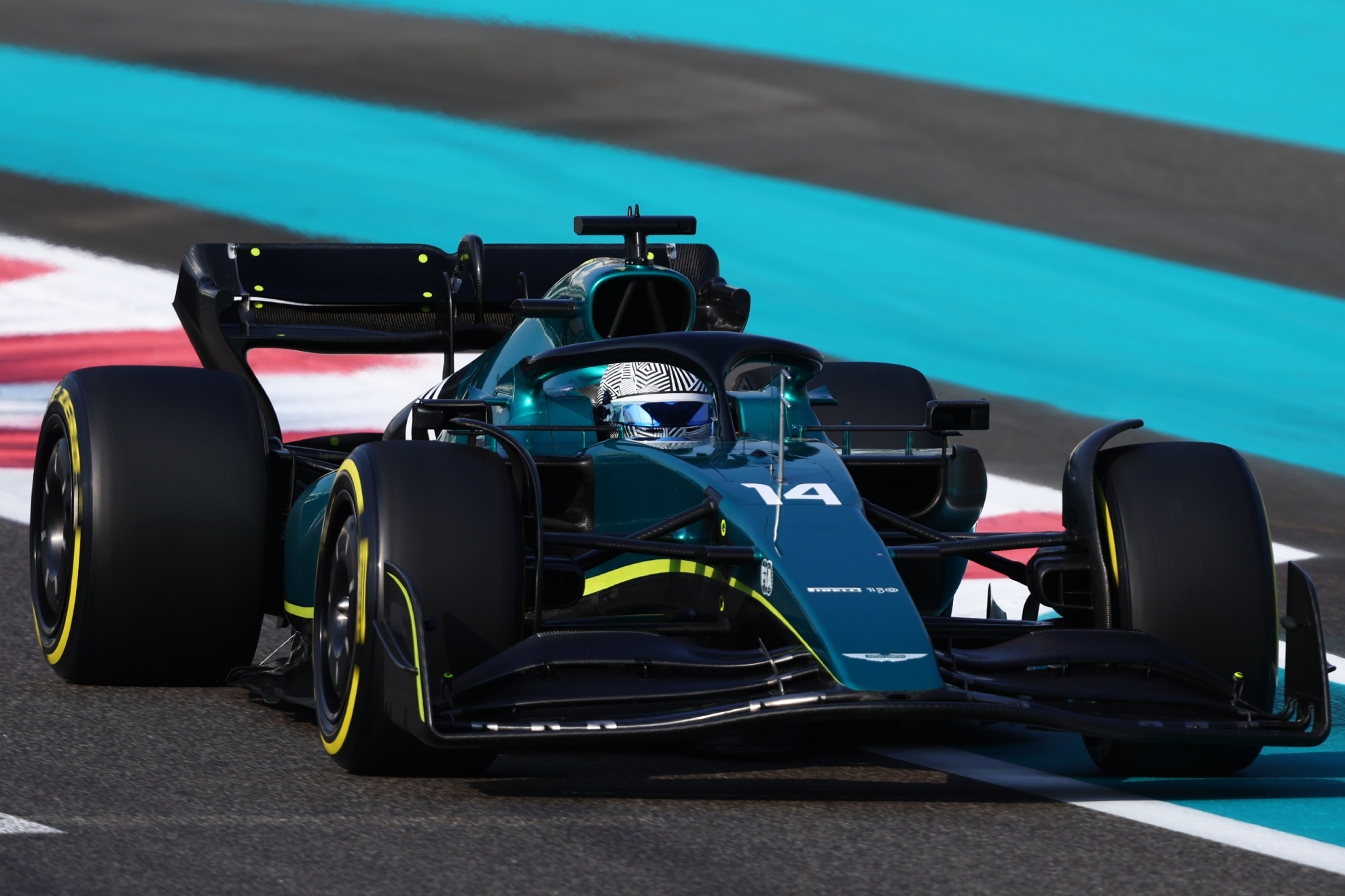 Alonso, en el test de Abu Dhabi.