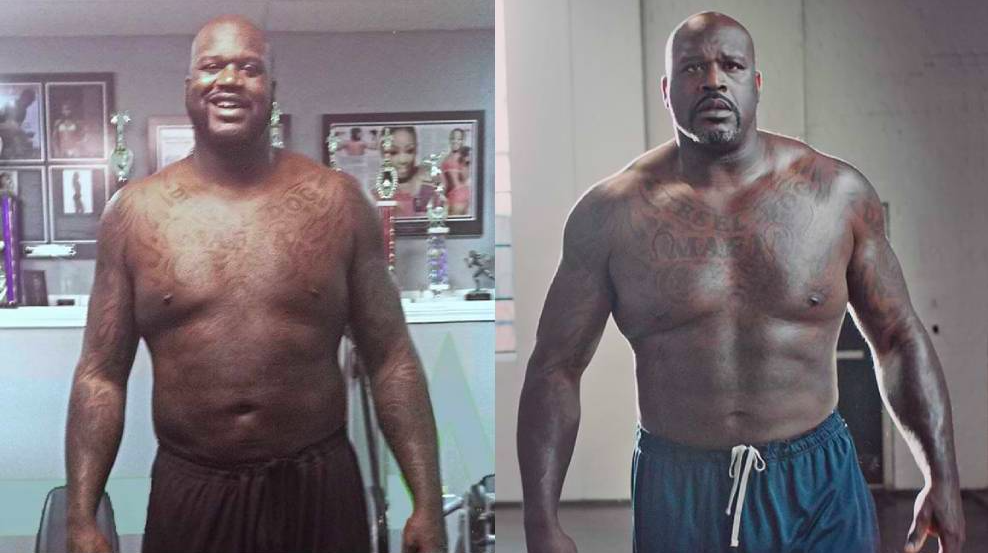 Shaquille O'Neal's striking weight loss