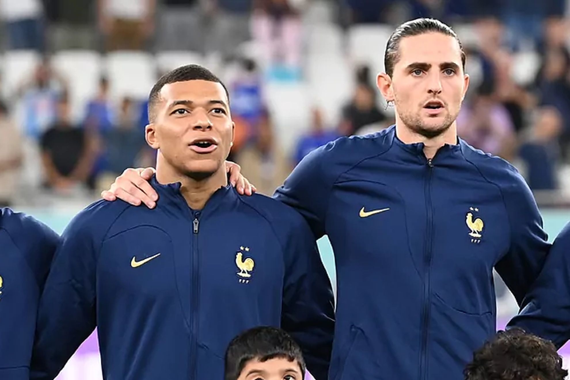 Adrien Rabiot and Kylian Mbappe