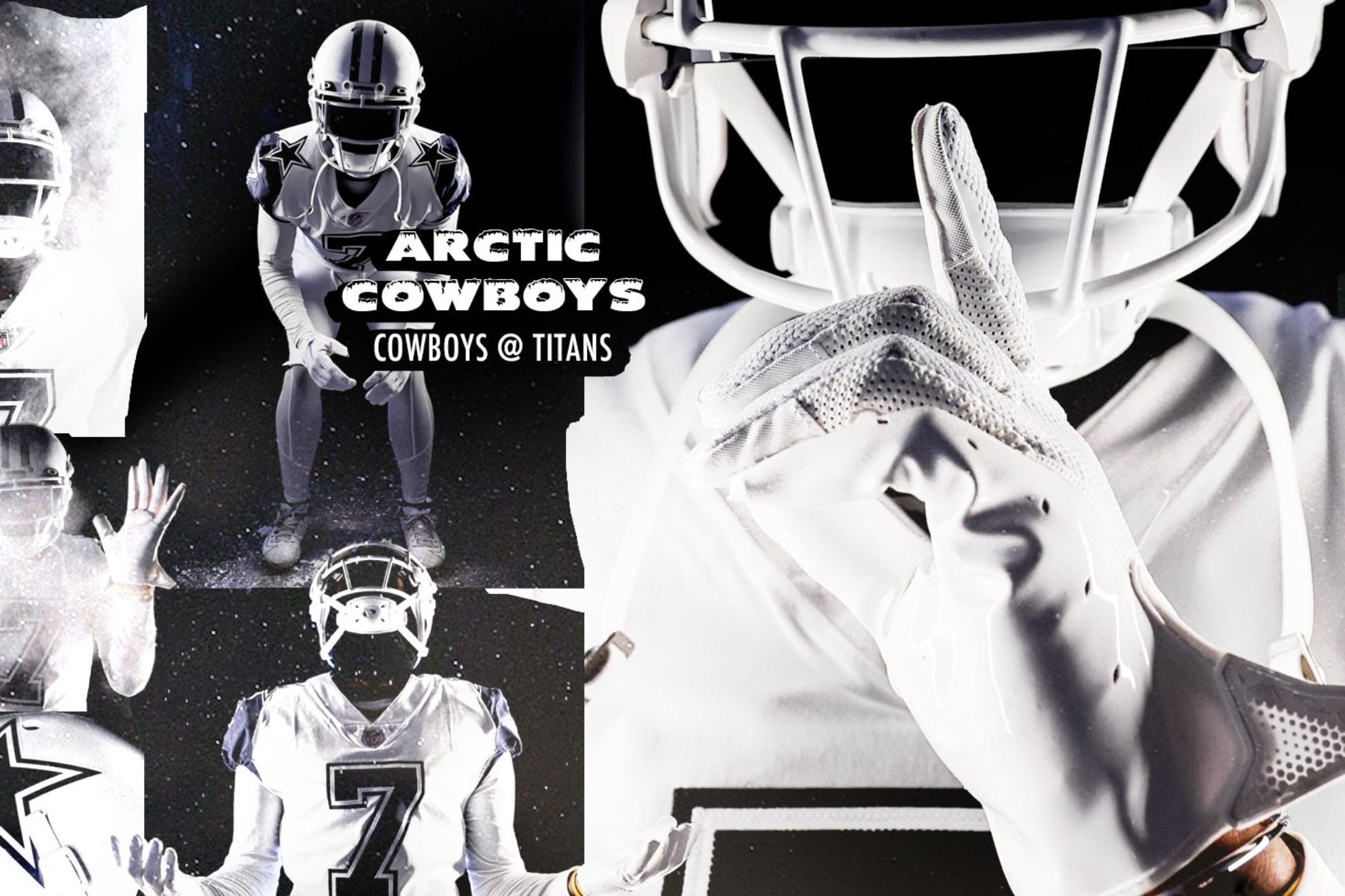 Cowboys unveil 'Color Rush Artic' uniform to freeze Titans on TNF