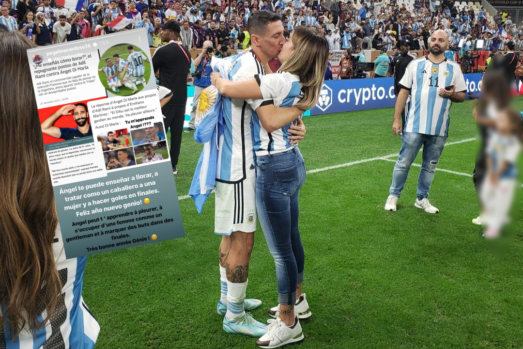 Jorgelina Cardoso, esposa de Di Maria, responde a Rami: "Te puede enseñar a hacer goles en finales"