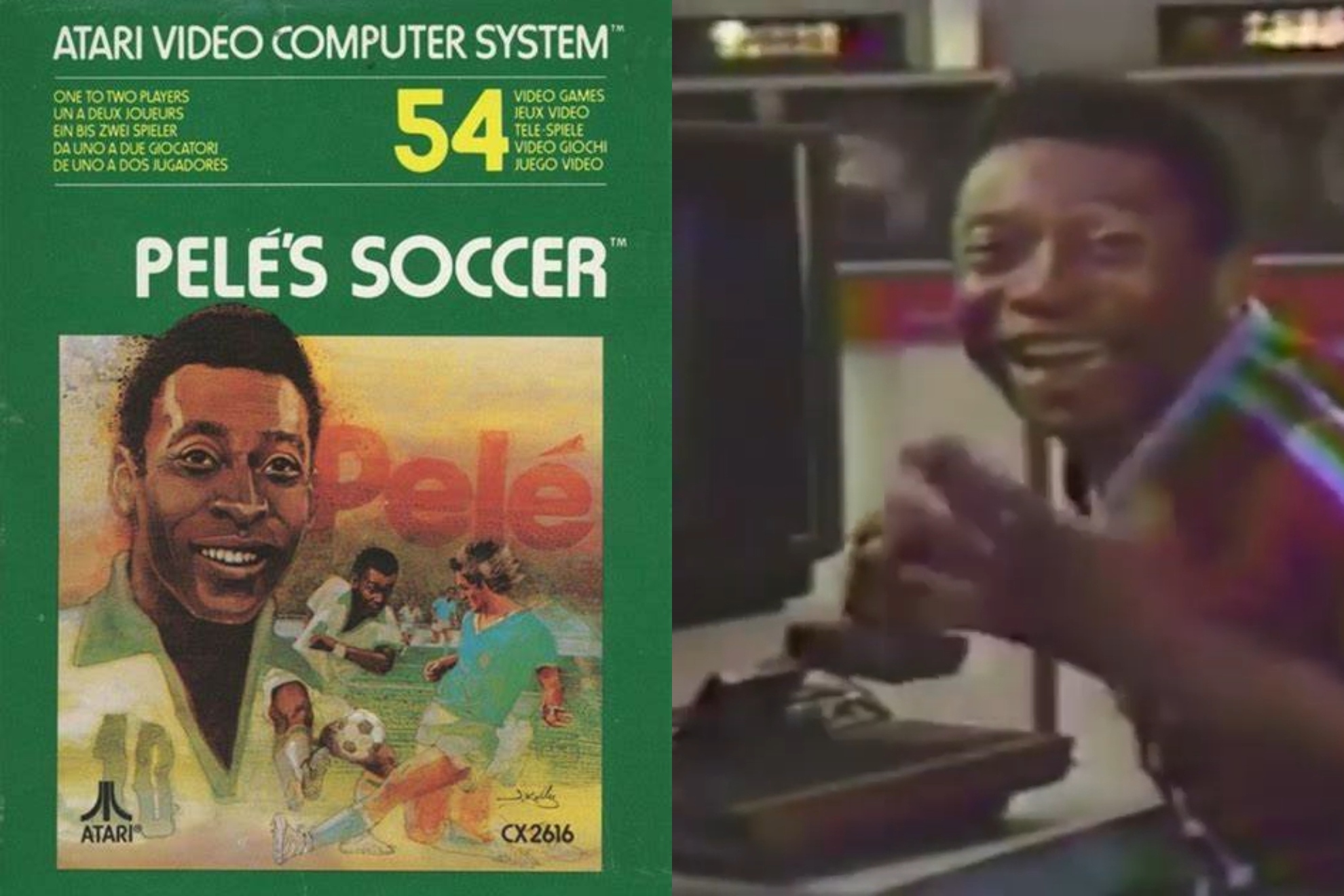 Pelé, el primer futbolista en salir en la portada de un videojuego
