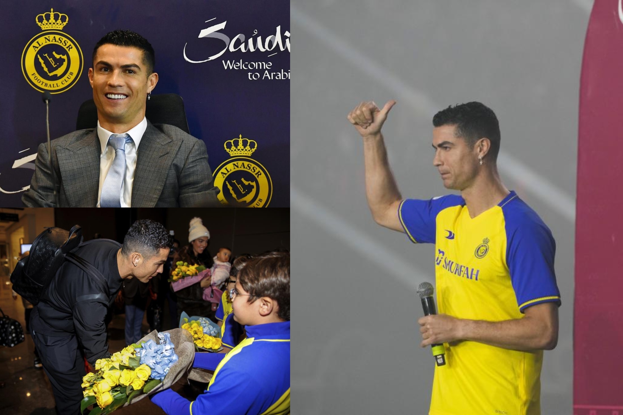 Las mejores imgenes de la presentacin de Cristiano Ronaldo con el Al-Nassr