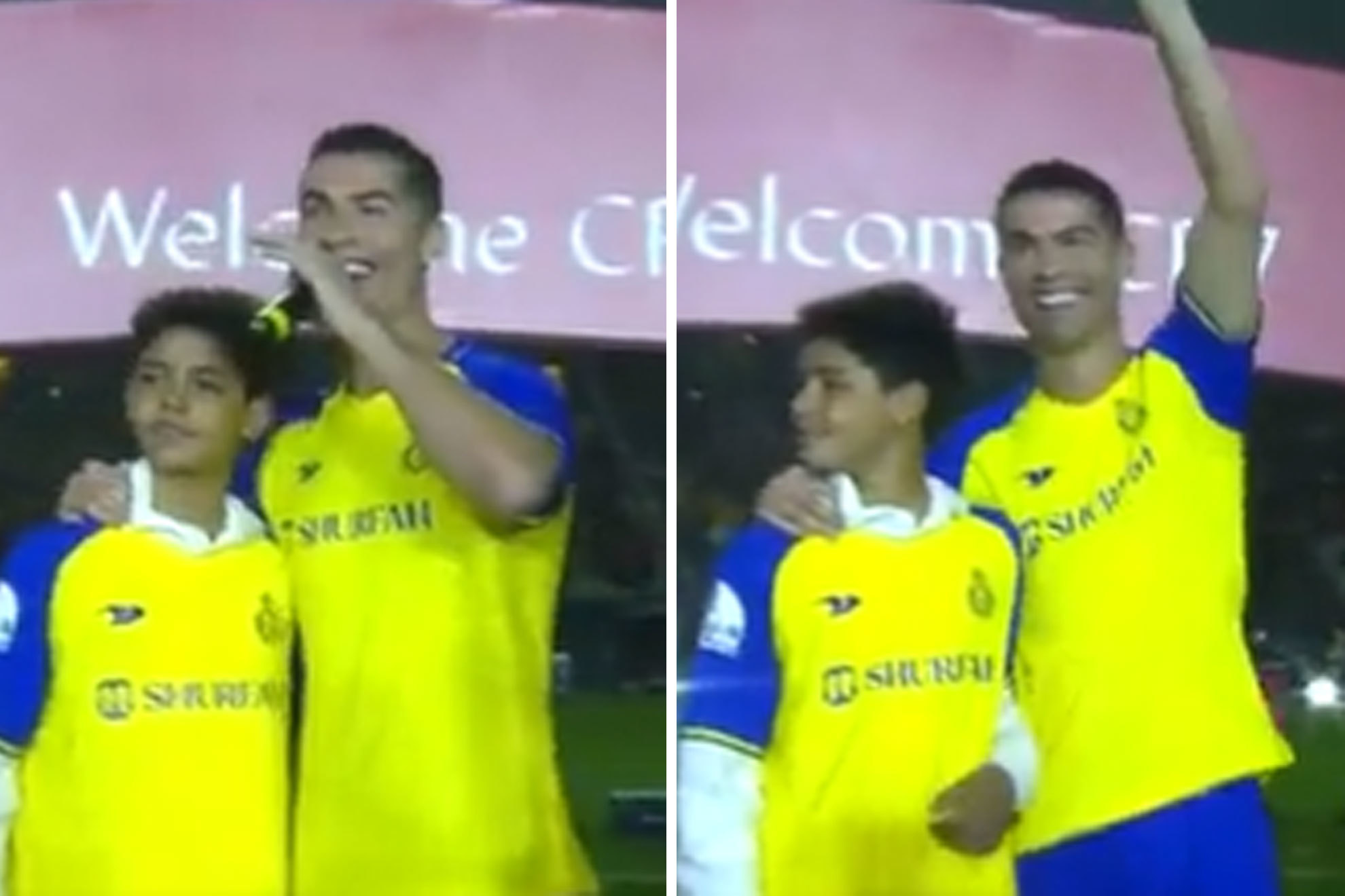 Cristiano Ronaldo se gana a la aficin con un grito en rabe: "Soy mundial!"