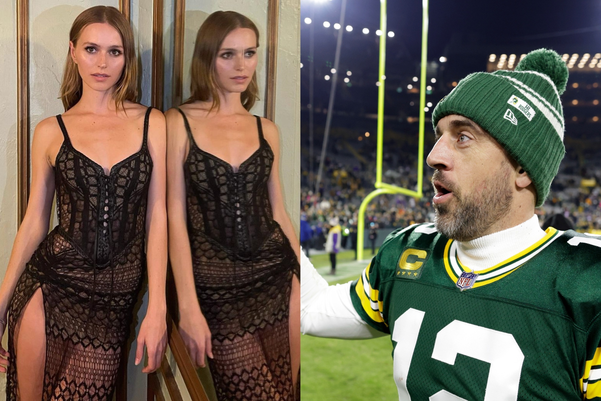 Mallory Edens and Aaron Rodgers