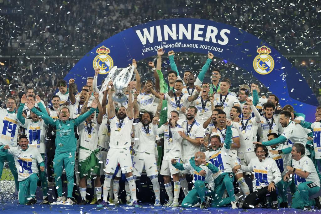 El Real Madrid, campen de la Liga de Campeones 2021-22.
