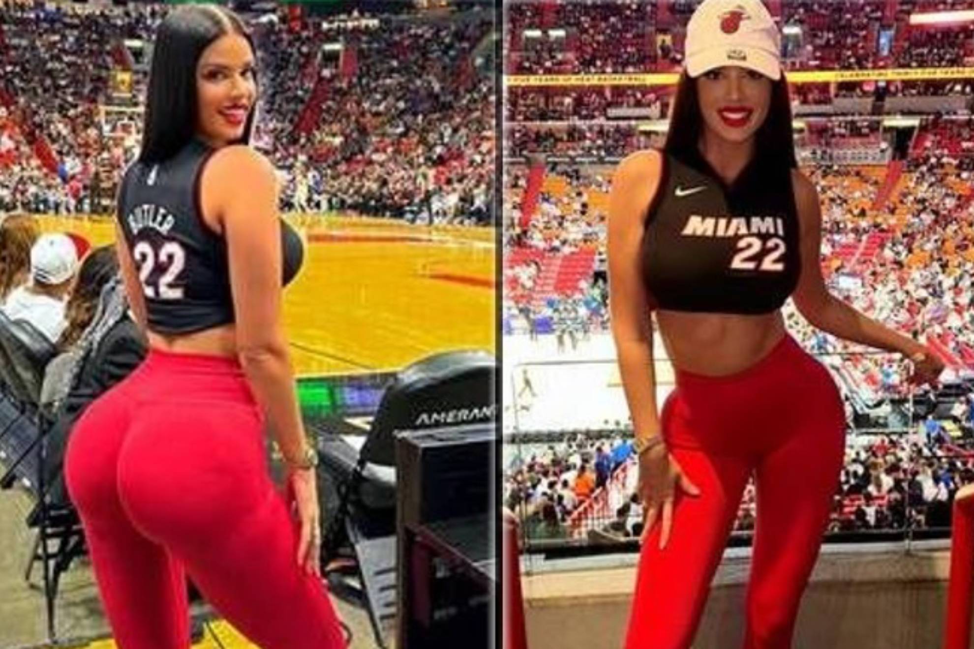 Ivana Knöll, la modelo croata que multiplicó sus seguidores en Instragram hasta los 3,6 millones de 'followers' tras desafiar a la censura con su vestimenta durante el Mundial de Qatar 2022, ahora da el salto a la NBA.