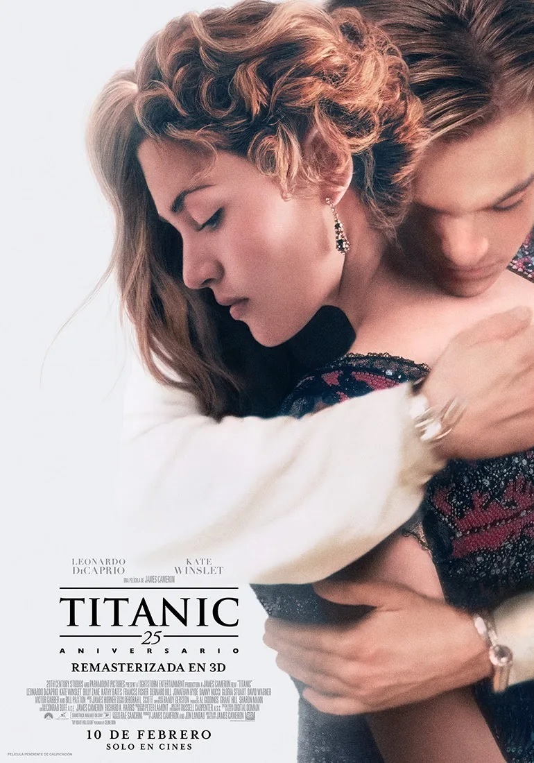 Titanic en 3D (25 aniversario) solo en Cinemex