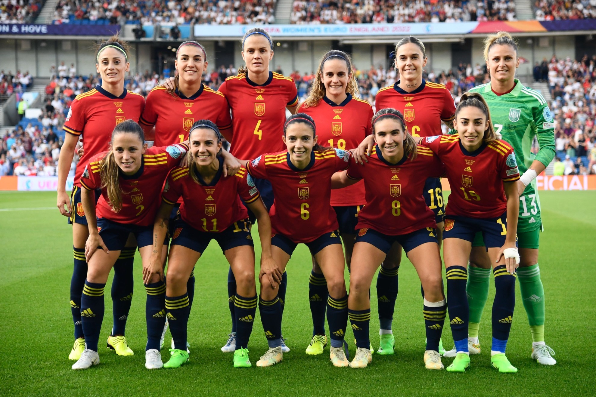 Once inicial de la selección española ante Inglaterra en los cuartos de final / EFE