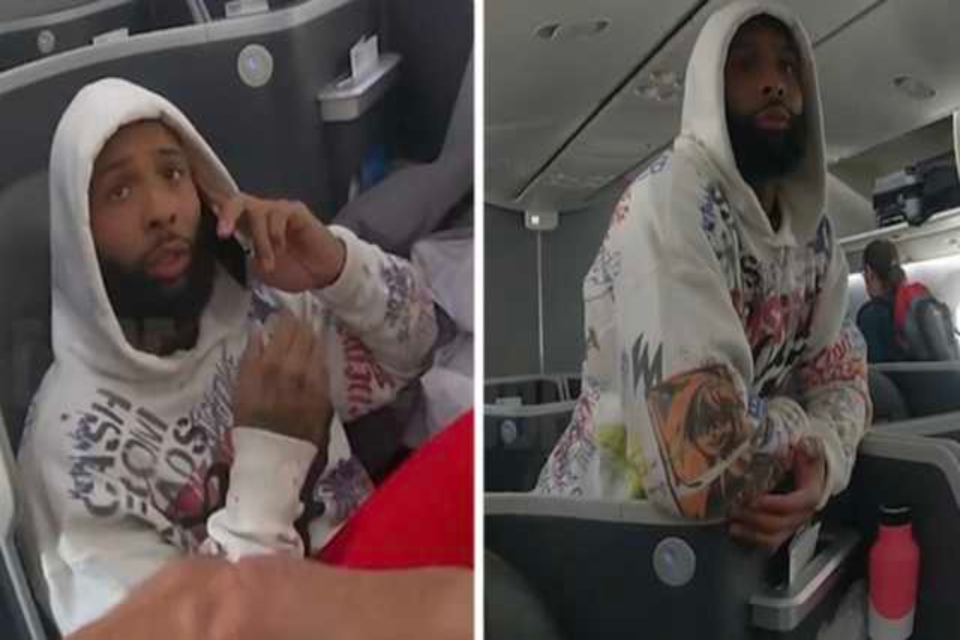 Odell Beckham Jr yelled at passenger during a plane incident as revealed by police video
