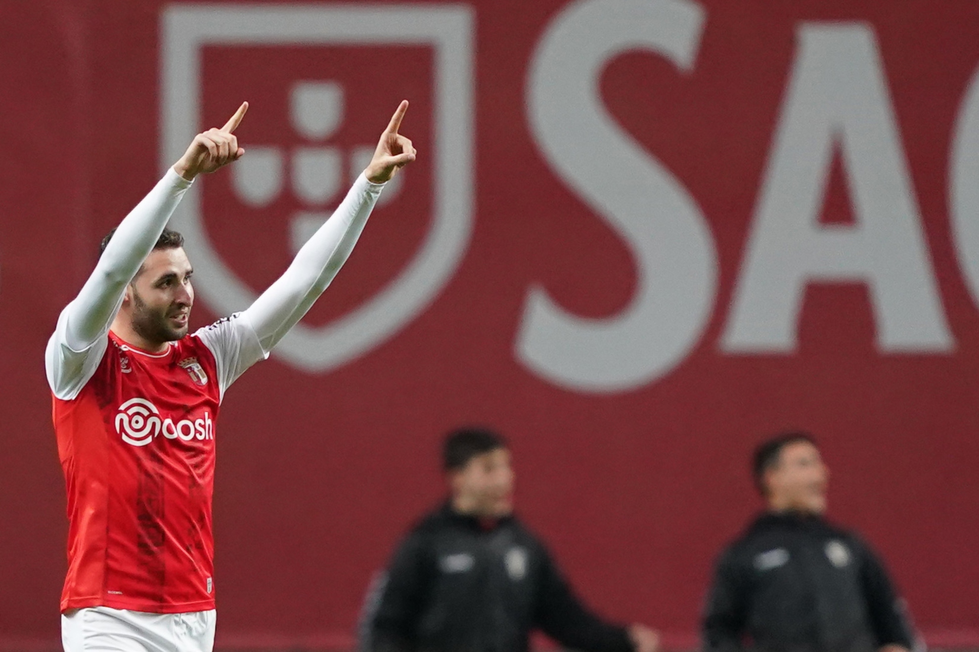 Abel Ruiz (22) celebra un gol con el SC Braga. | EFE