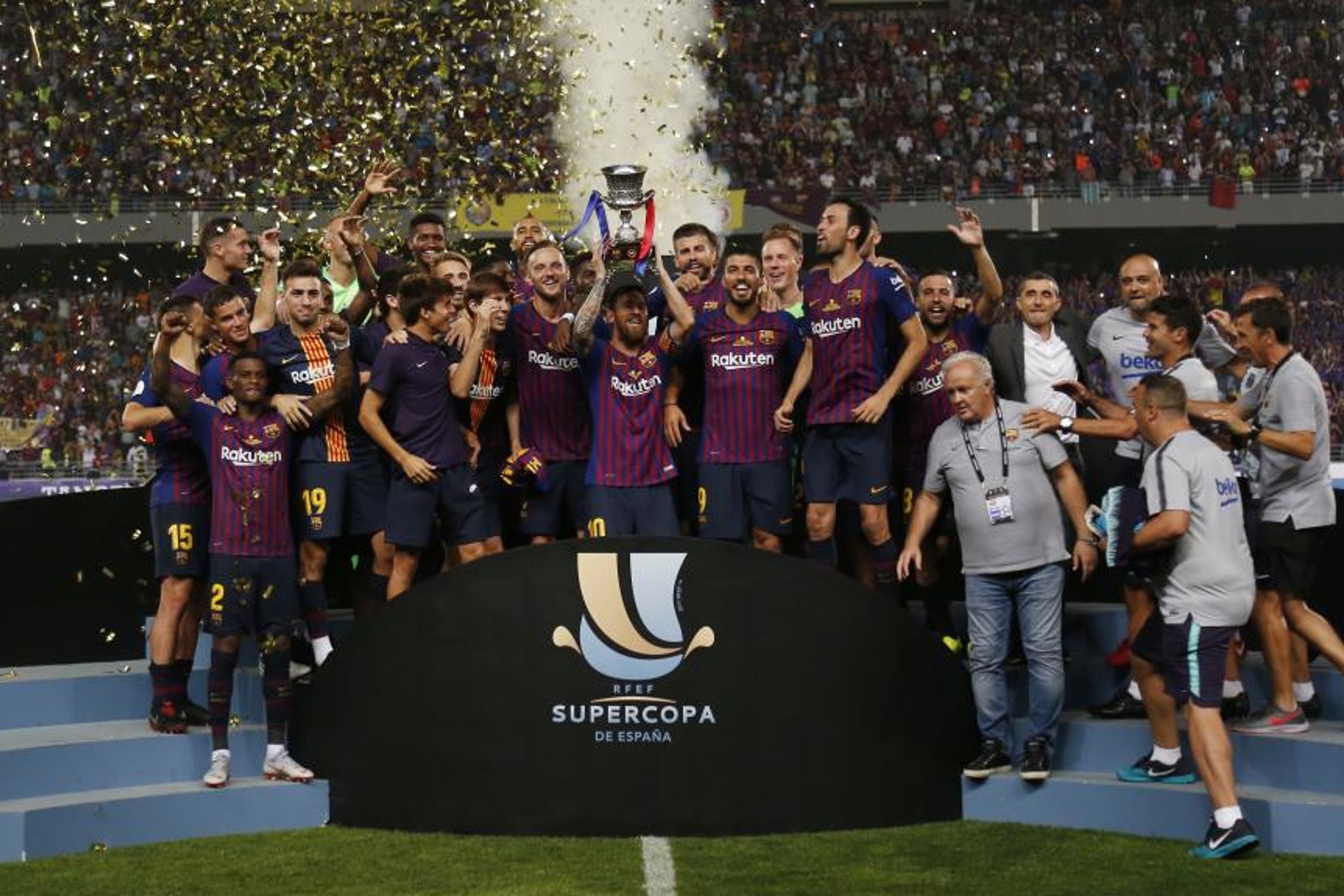 El Barcelona levanta el t�tulo en 2018.