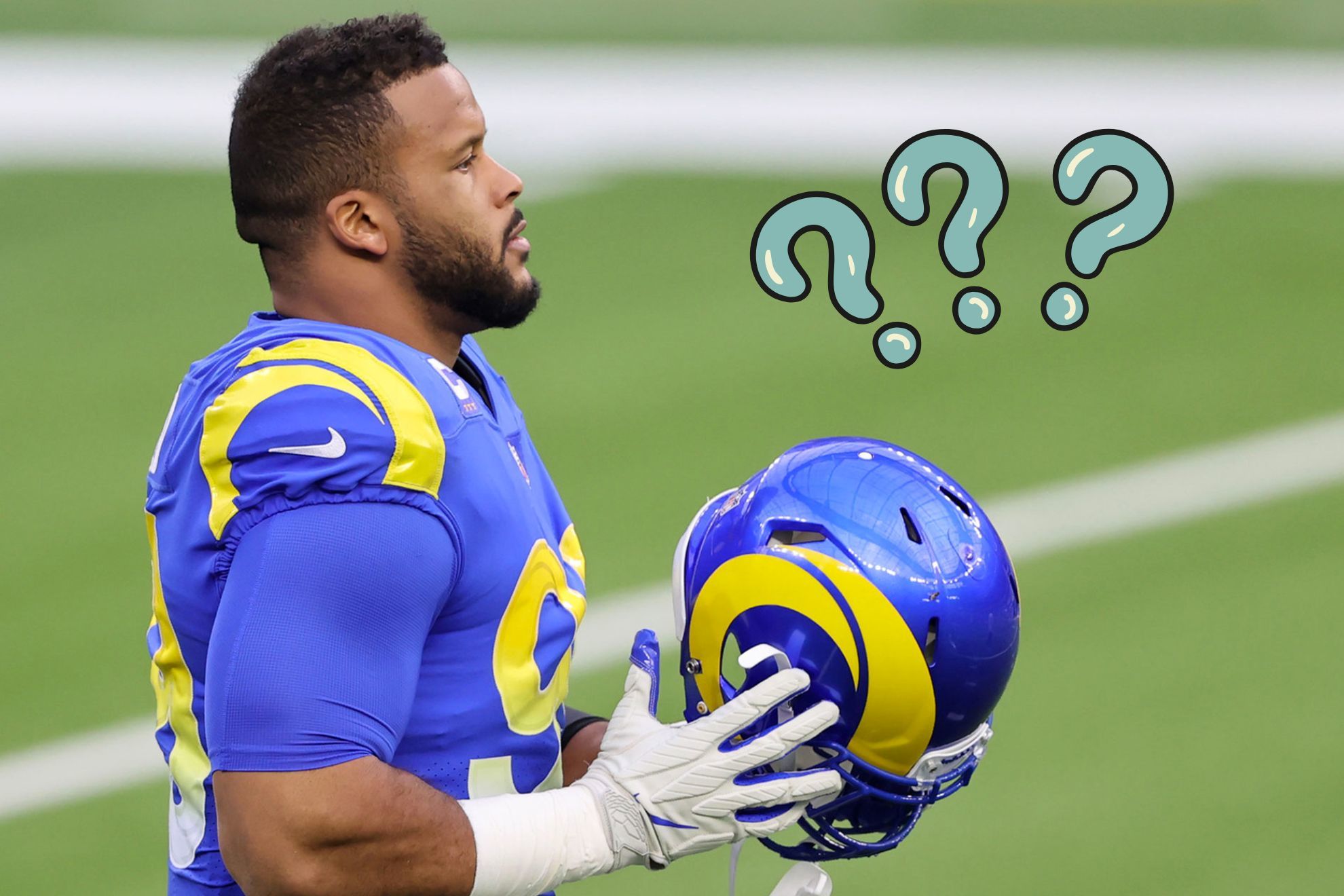 Aaron Donald may have dropped a strong hint about hanging up his cleats this offseason.