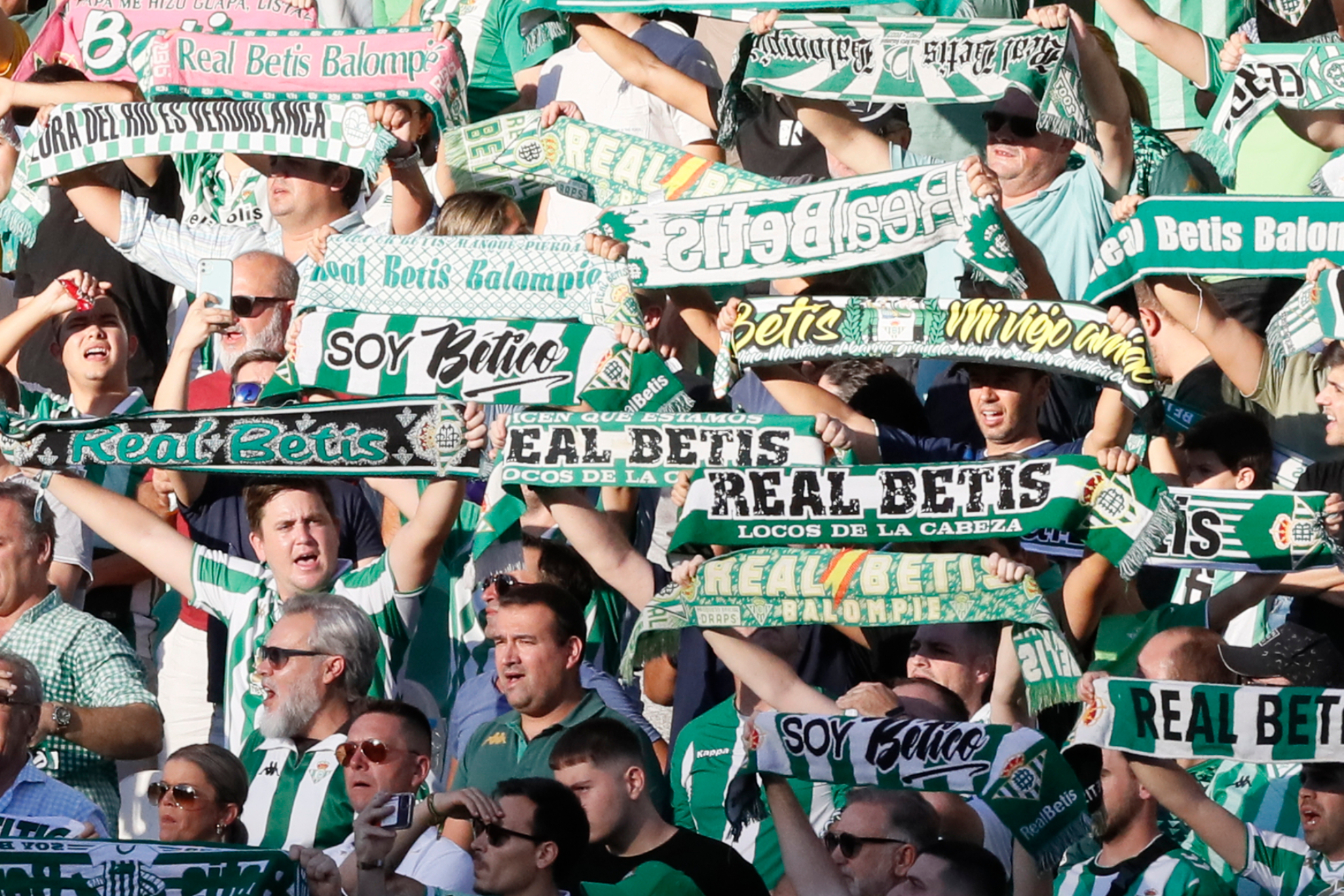 El Real Betis es líder en asistencia en LaLiga Santander