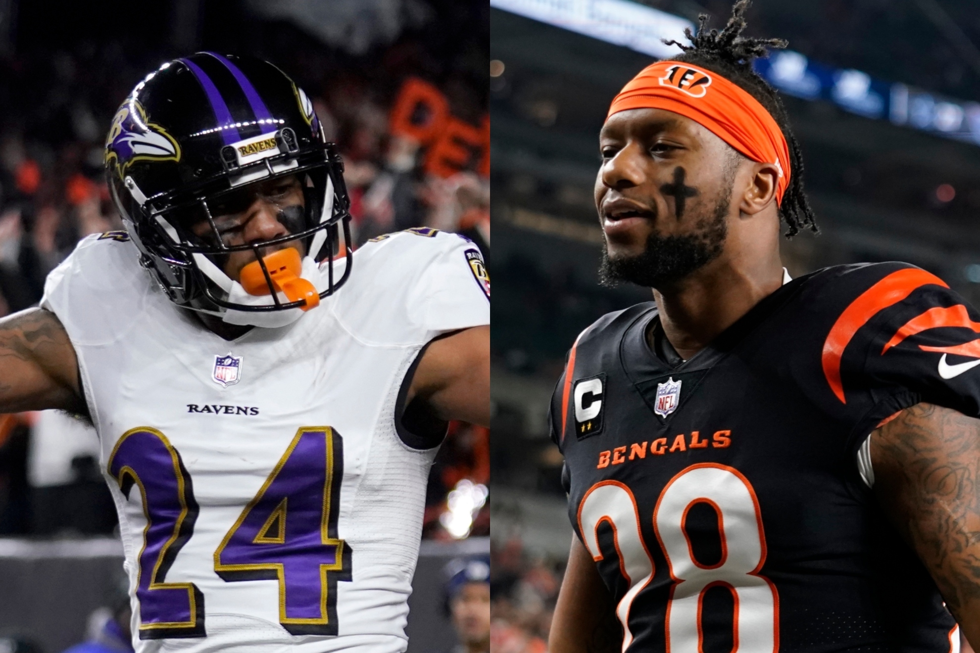 Marcus Peters punched Joe Mixon while on the ground