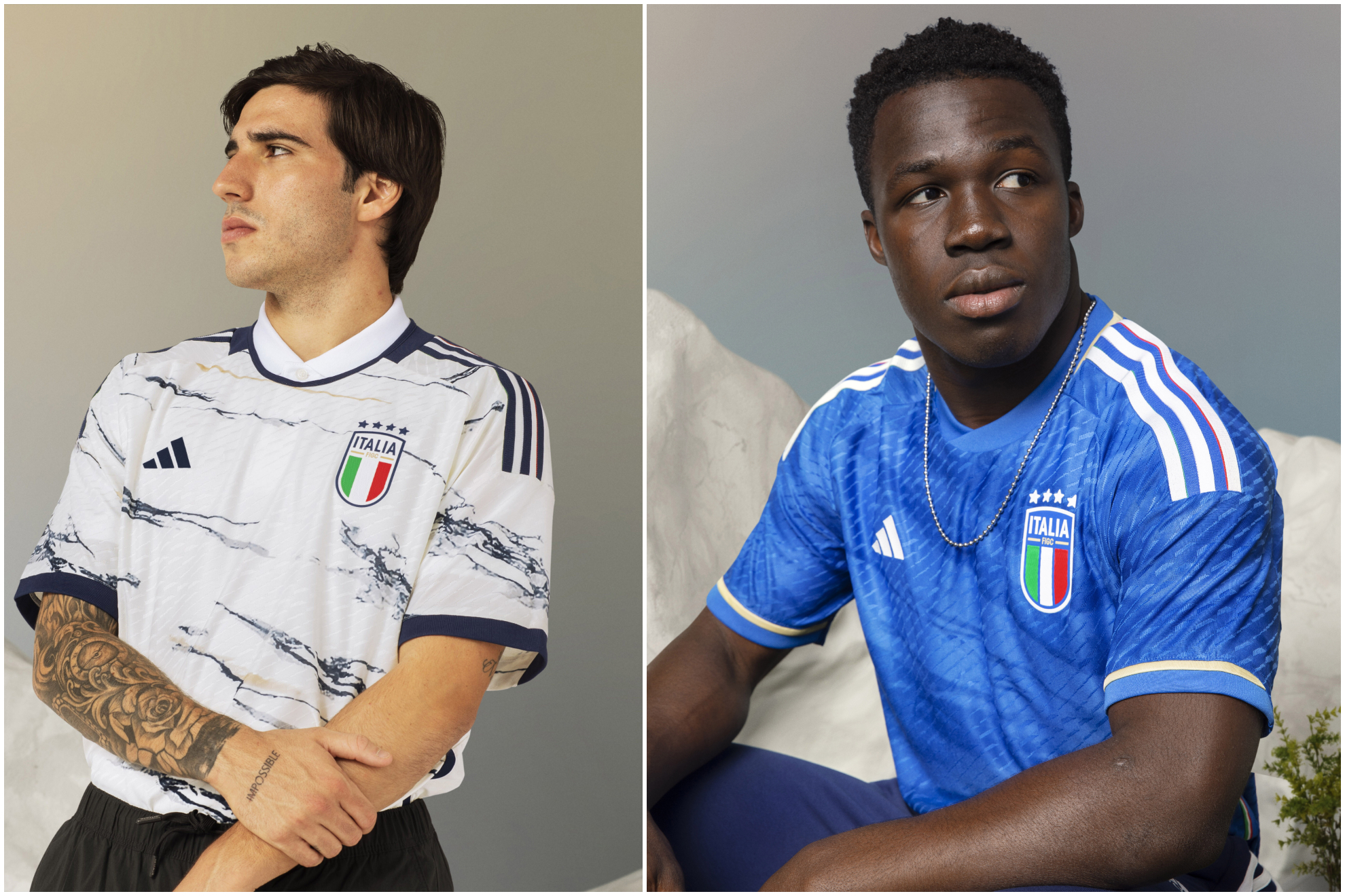 Las nuevas camisetas de Italia con Adidas.