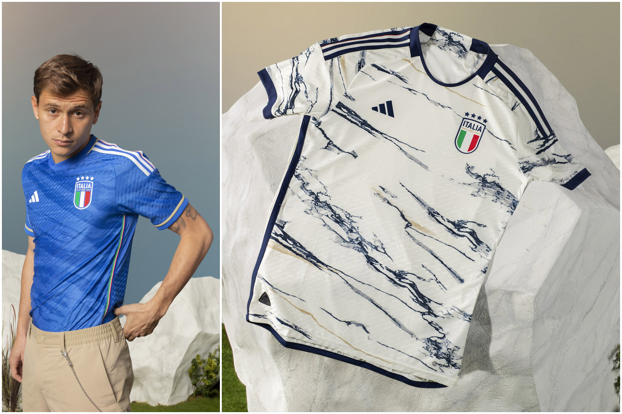 ex entregar obtener Serie A: Las nuevas camisetas de Italia: inspiradas en el mármol para 'una  nueva era' | Marca