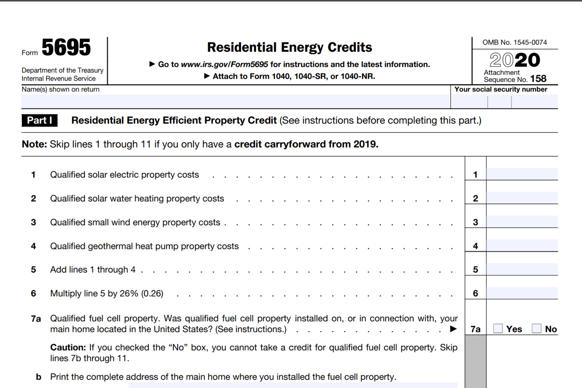 Form 5695 2023 Printable Forms Free Online