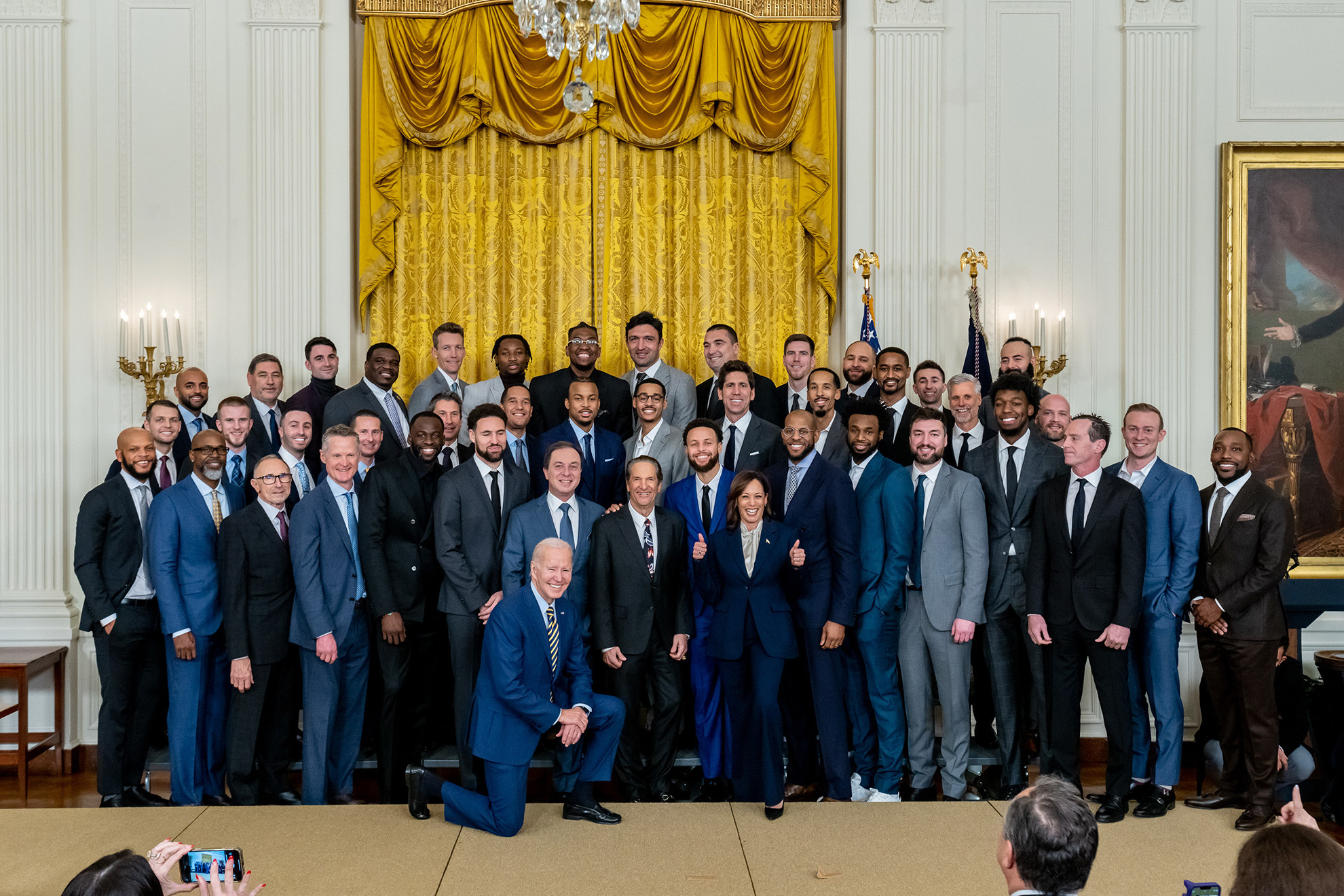 Los Warriors visitan a Joe Biden en la Casa Blanca. @WhiteHouse