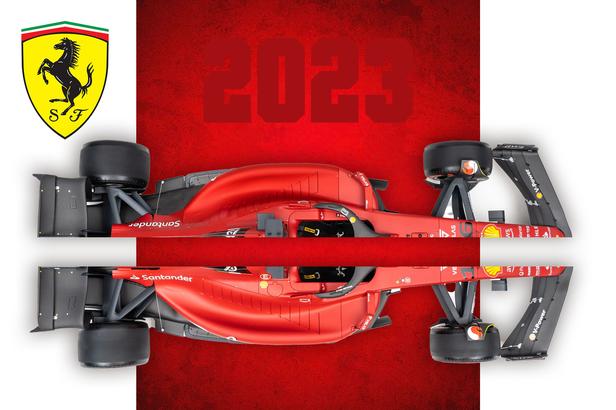El nuevo Ferrari 2023: los pontones, la tapa del motor...