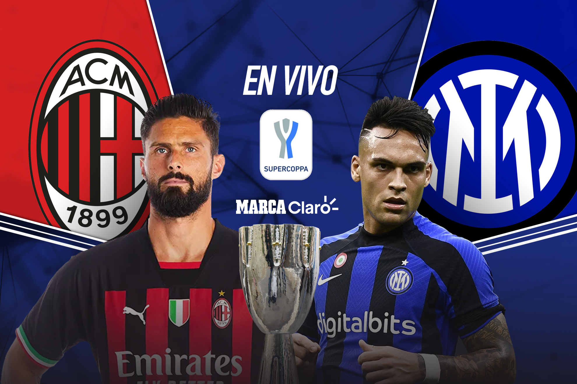 Milan vs Internazionale, en vivo la Supercopa de Italia | MARCA Claro