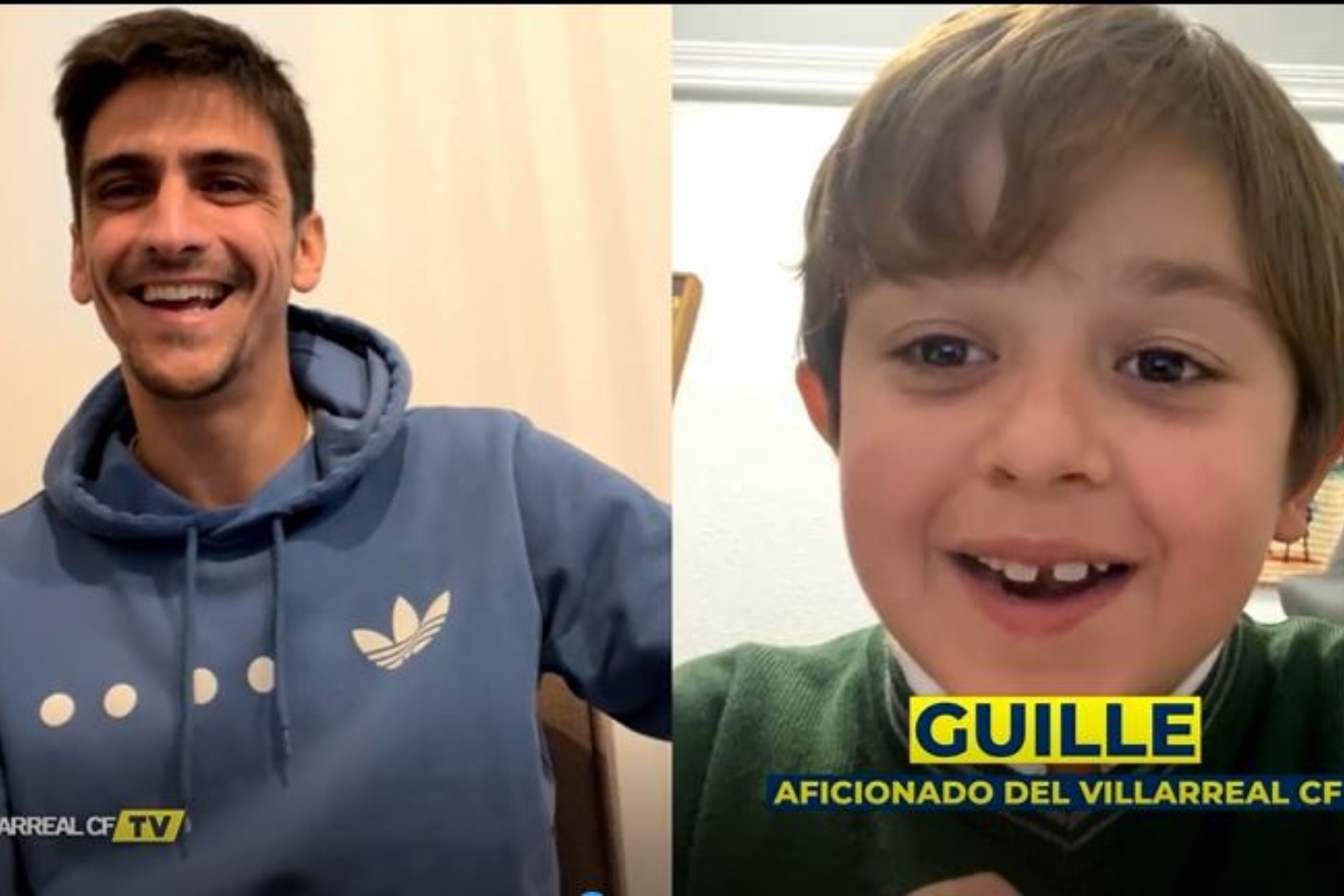 La sorpresa de Gerard Moreno a Guille que se hizo del Villarreal por sus problemas de visión