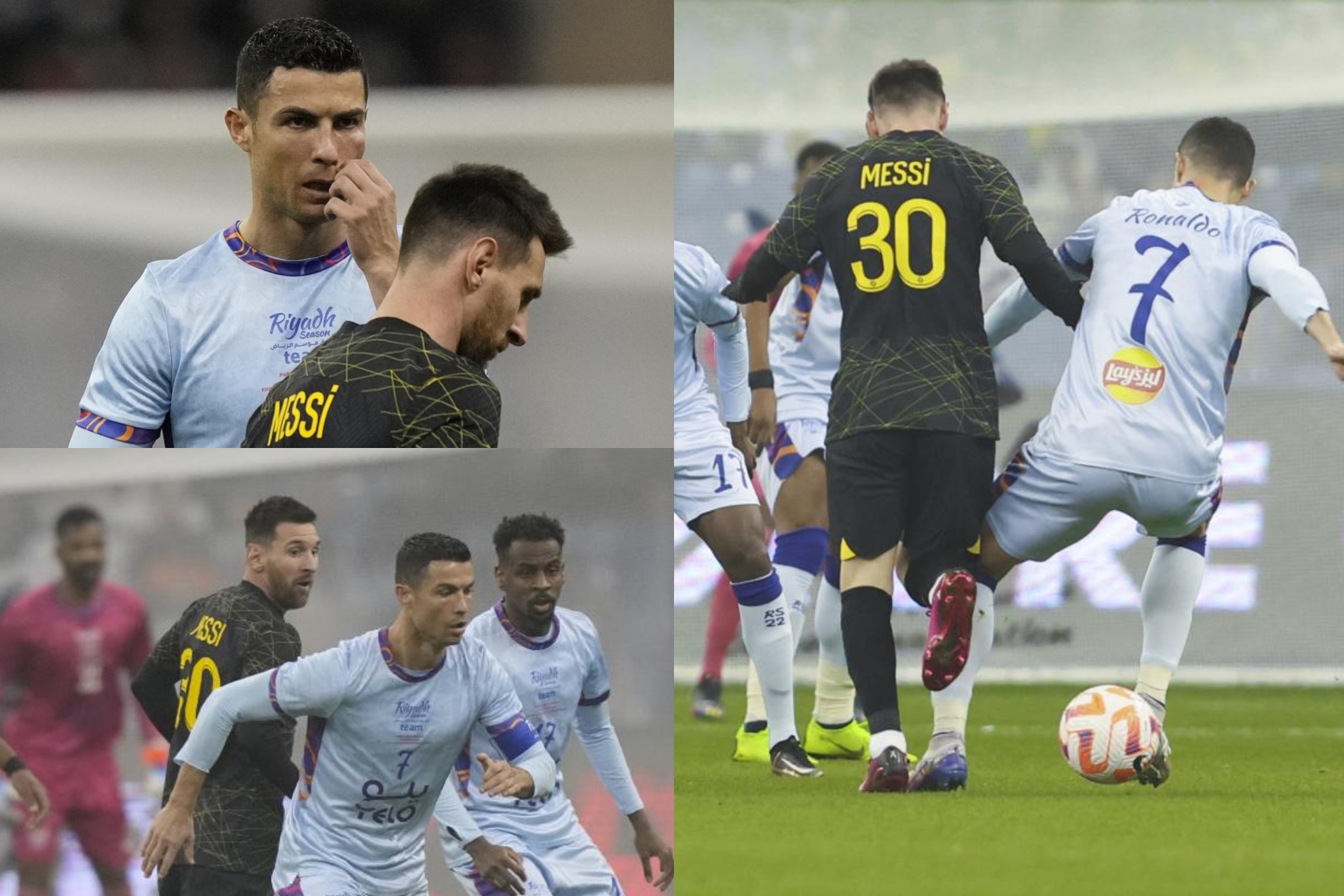 Las mejores imágenes del partido entre PSG y Riyadh Season en Arabia Saudí, el 'Last Dance' entre dos leyendas del fútbol: Cristiano Ronaldo y Lionel Messi.