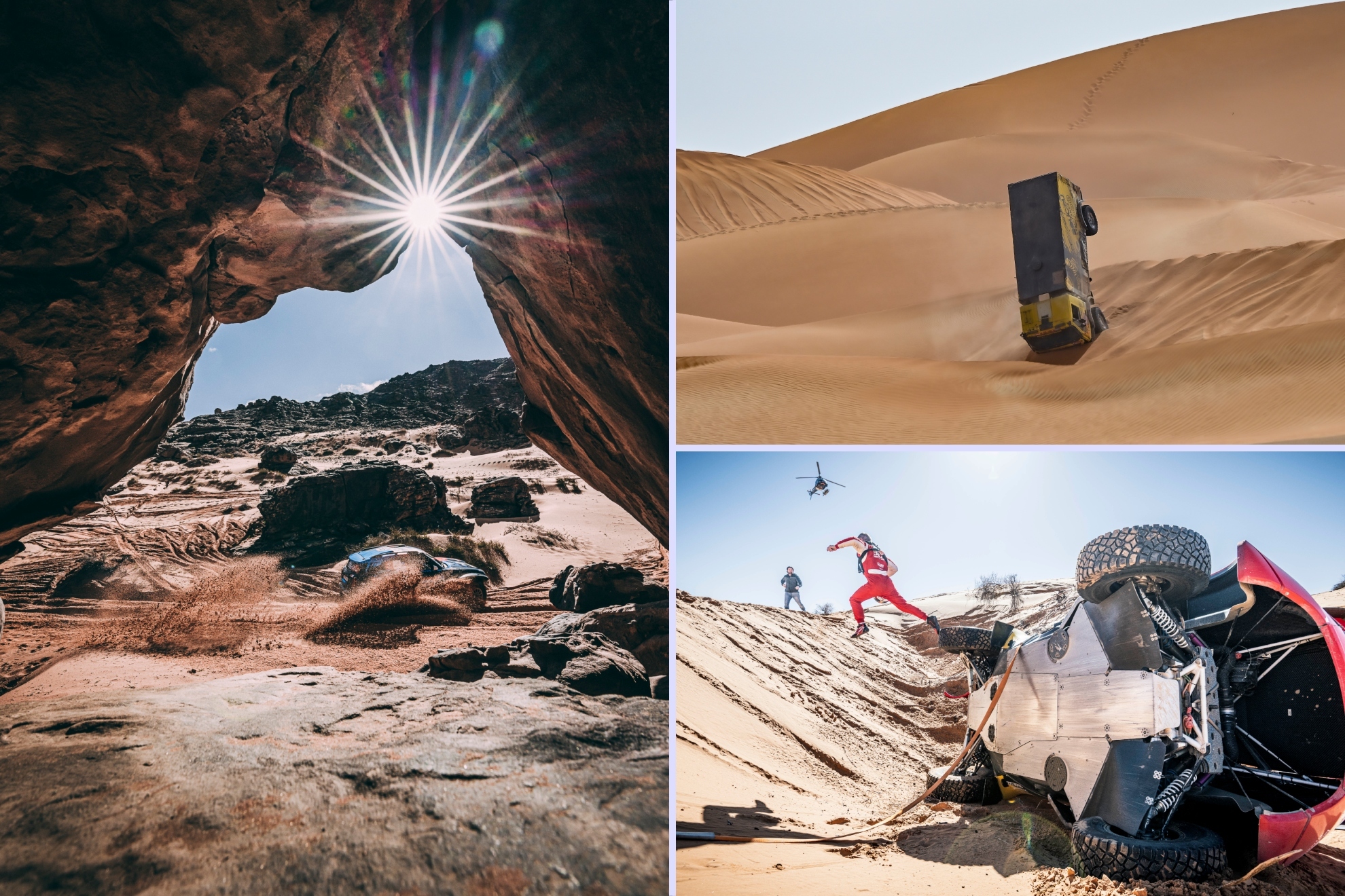 Recopilamos las mejores imágenes de la 45 edición del Rally Dakar. Reflejjan el drama, la desesperación, la gloria... y los espectaculares parajes que sirven de fondo a la carrera más dura del mundo