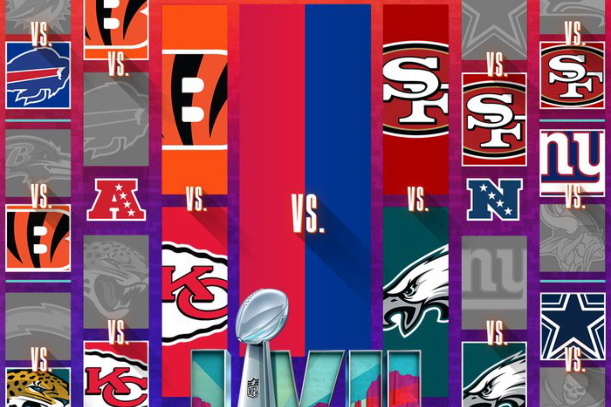NFL Playoff Picture: 49ers vs. Eagles and Bengals vs. Chiefs for two tickets  to Super Bowl LVII