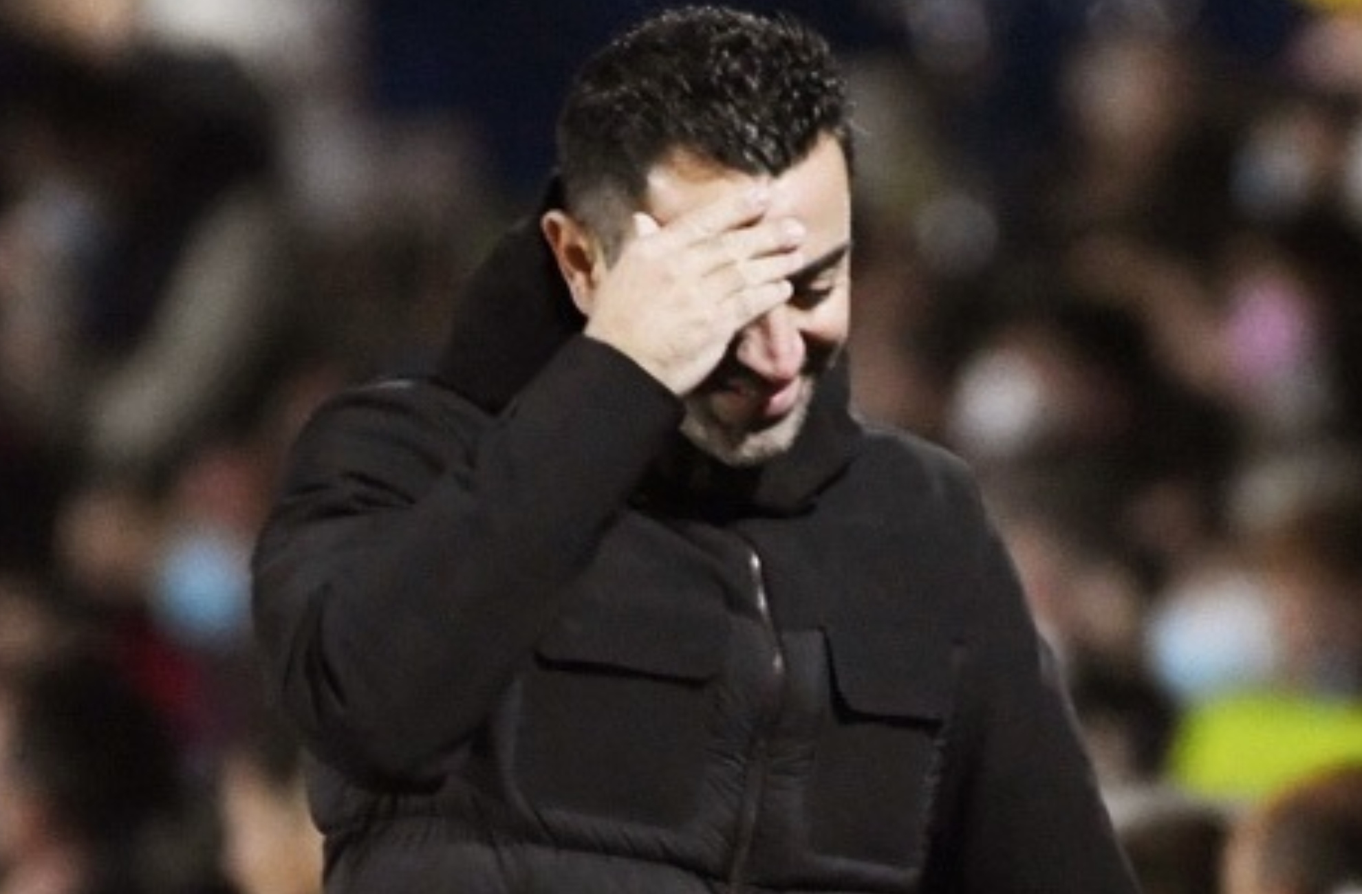 Xavi Hernández, en un partido del Barcelona.