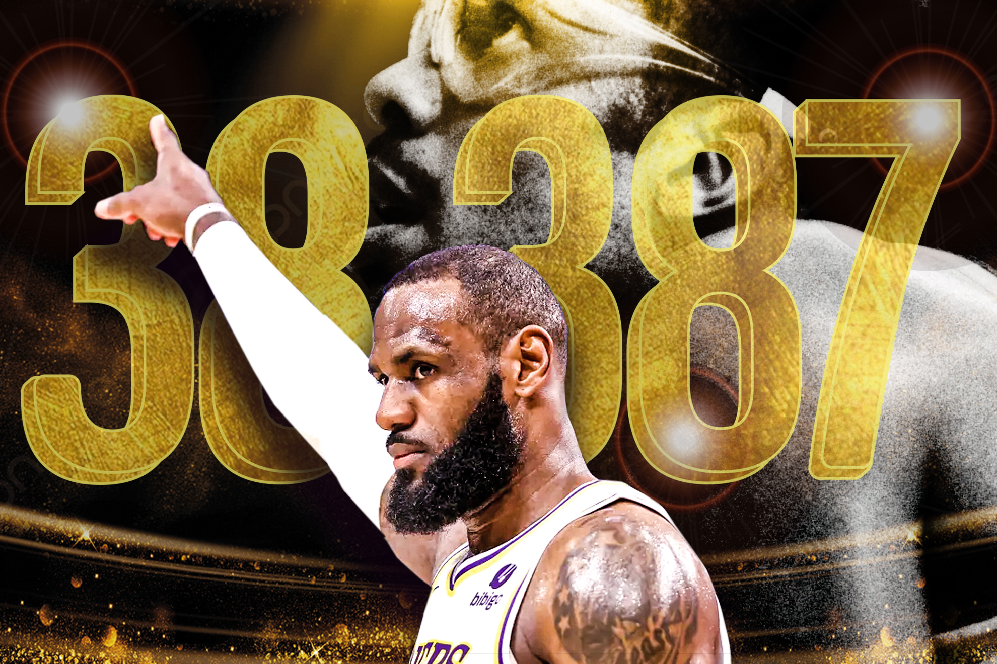 ¿Cuántos puntos le quedan a LeBron James para ser el máximo anotador de la historia de la NBA?