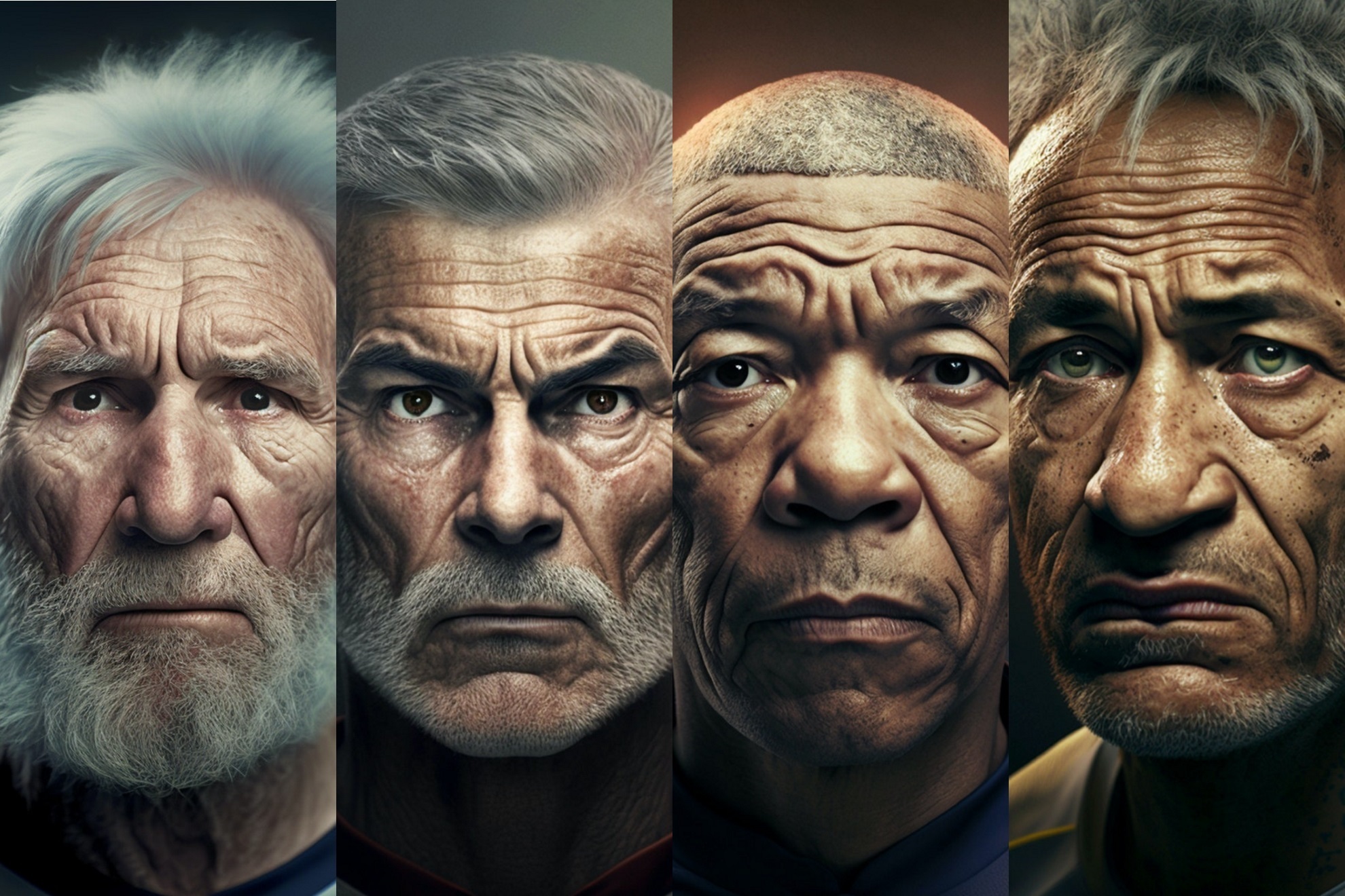 Messi, Cristiano Ronaldo, Mbappe, Neymar... when they're old! This is how the greatest footballers will look when they are seniors