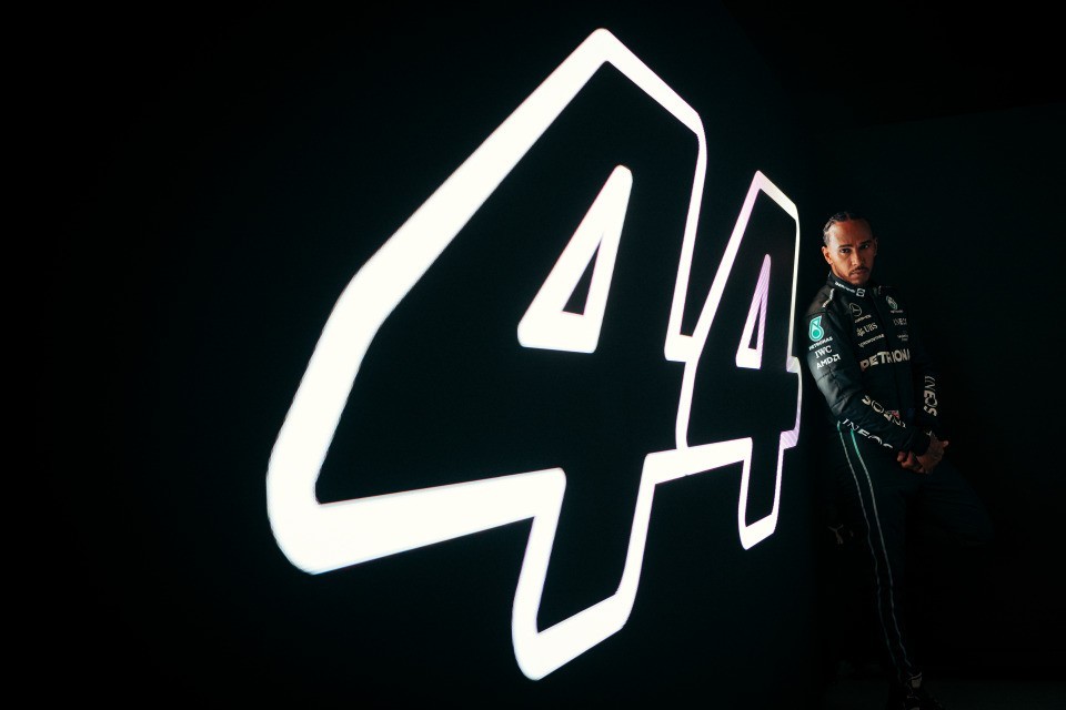 Lewis Hamilton, en una imagen promocional de Mercedes.