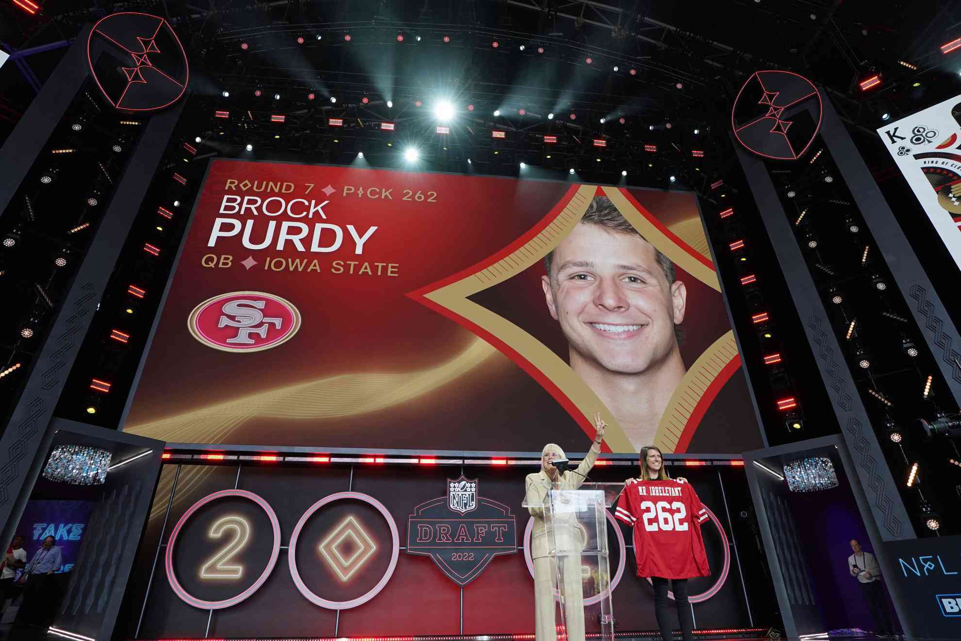 Brock Purdy was the last pick at the 2022 NFL Draft.