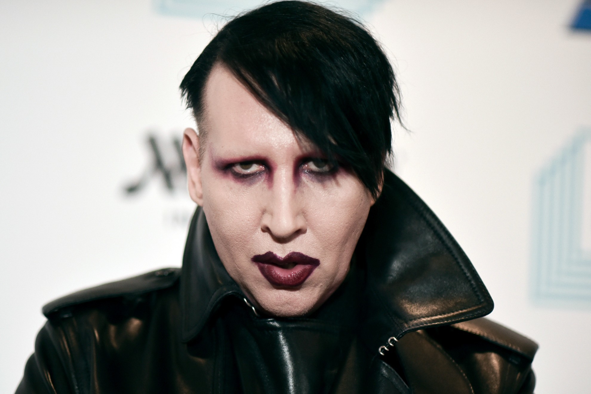 Marilyn Manson attends the 9th annual "Home for the Holidays" benefit concert in Los Angeles.