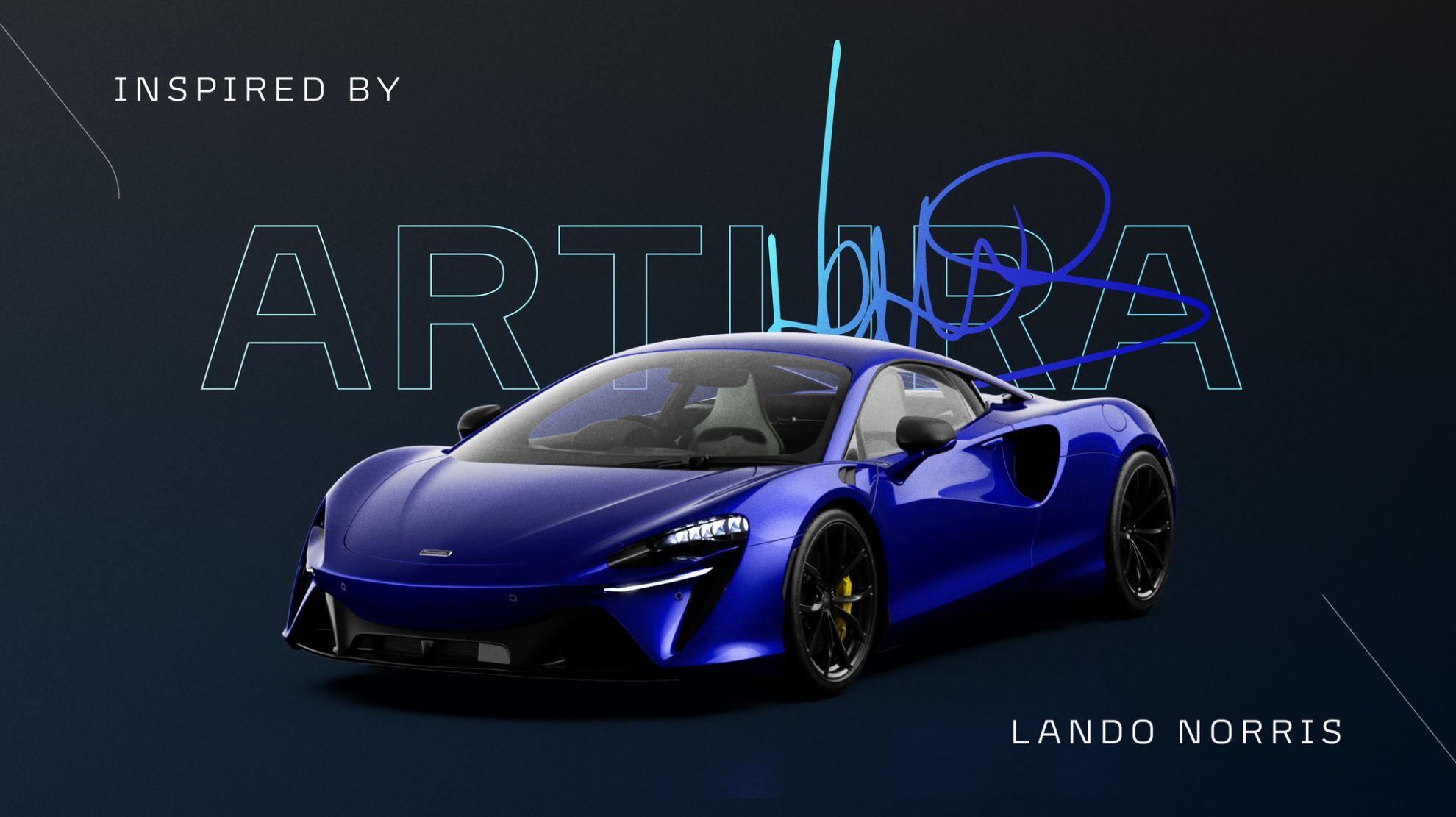 As es el McLaren Artura personalizado por Lando Norris.