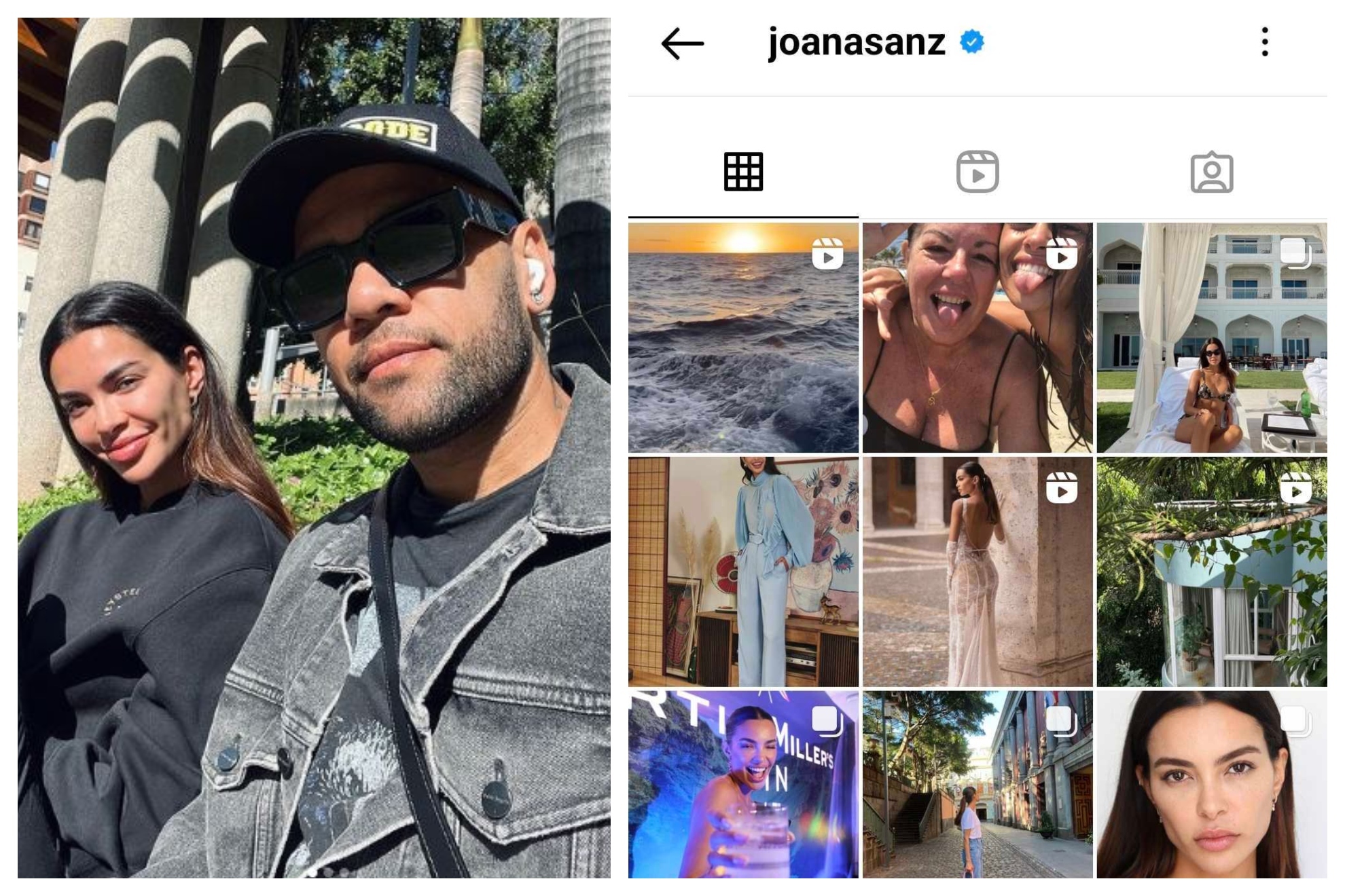 Joana Sanz quita de Instagram las fotos en las que aparecía Dani Alves
