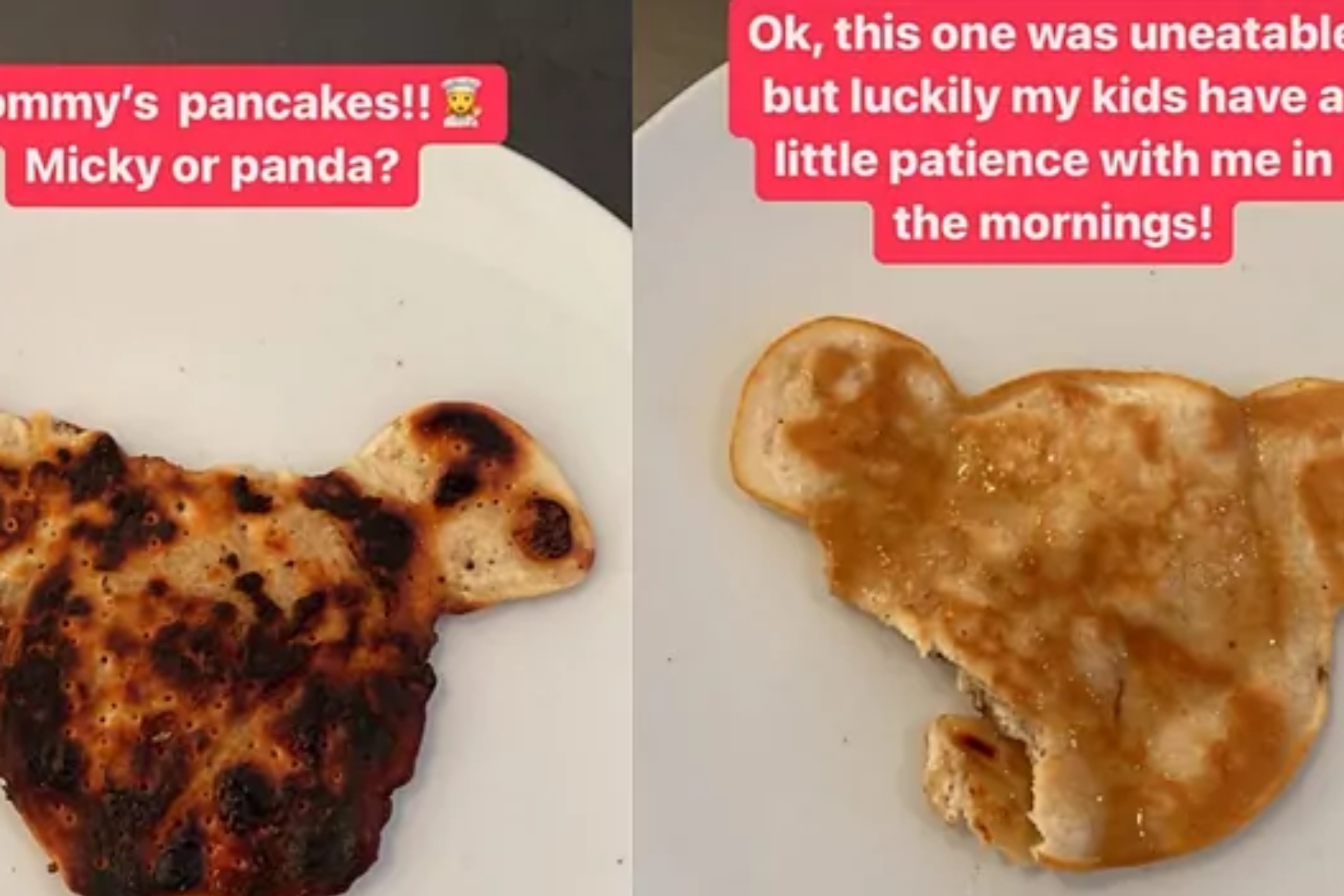 The pancakes that Shakira made for her children.