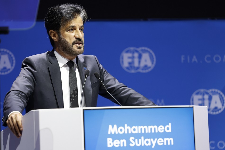 Sulayem, durante la lpasada entrega de trofeos FIA en diciembre de 2022.