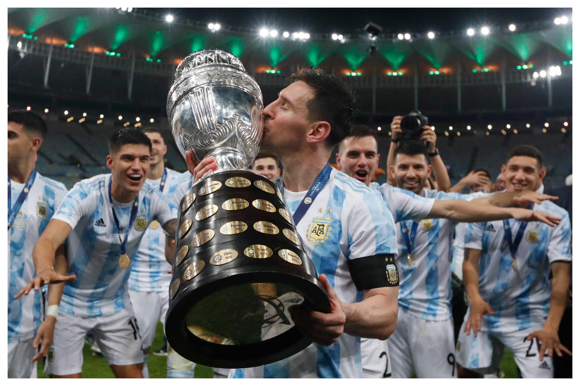 Messi, con la última Copa América ganada en 2021.