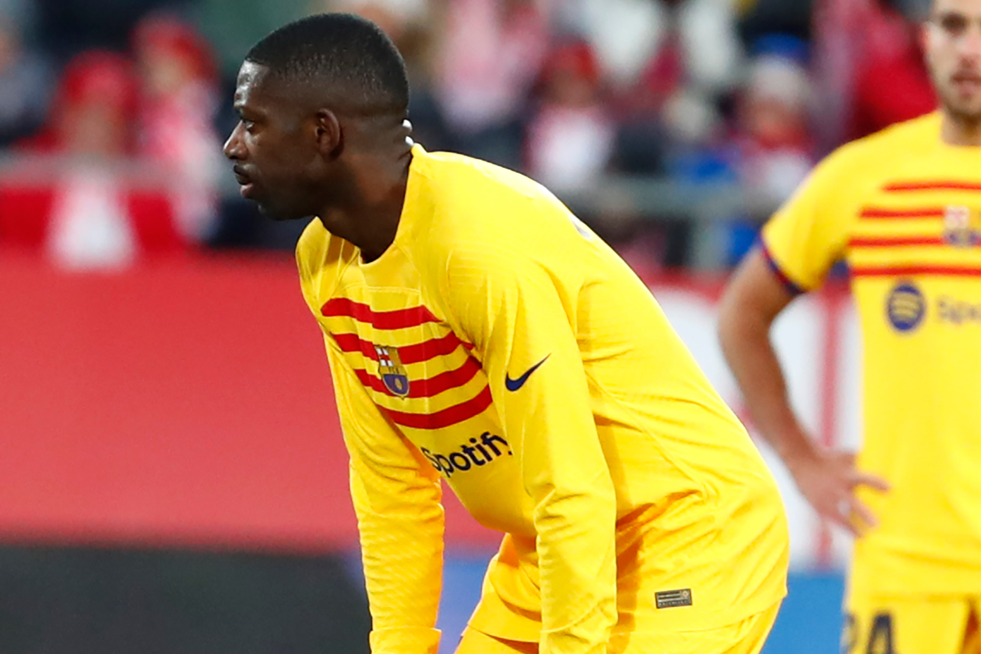 Ousmane Dembélé sintió molestias en su pierna izquierda | AP