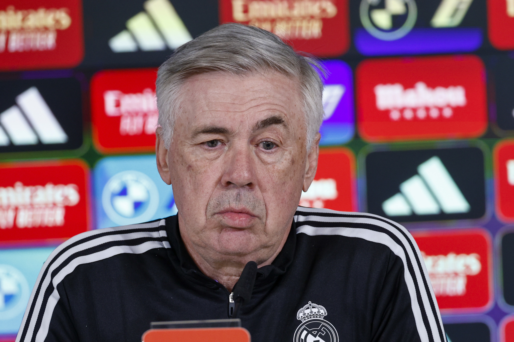 El silencio de Ancelotti al ser preguntado sobre si la Real puede ganar LaLiga